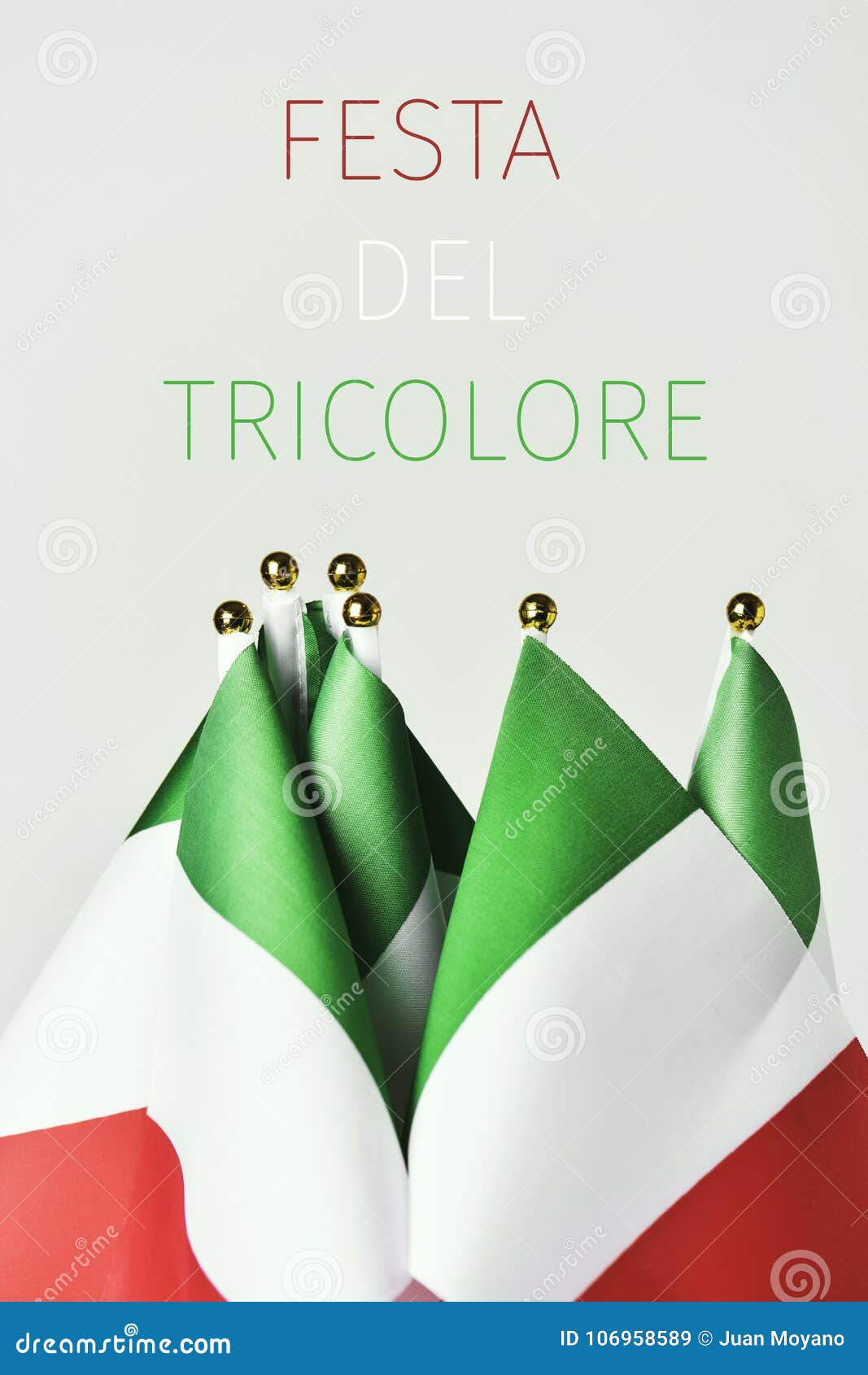 Festa Del Tricolore, the Day of the Italian Flag Stock Image - Image of