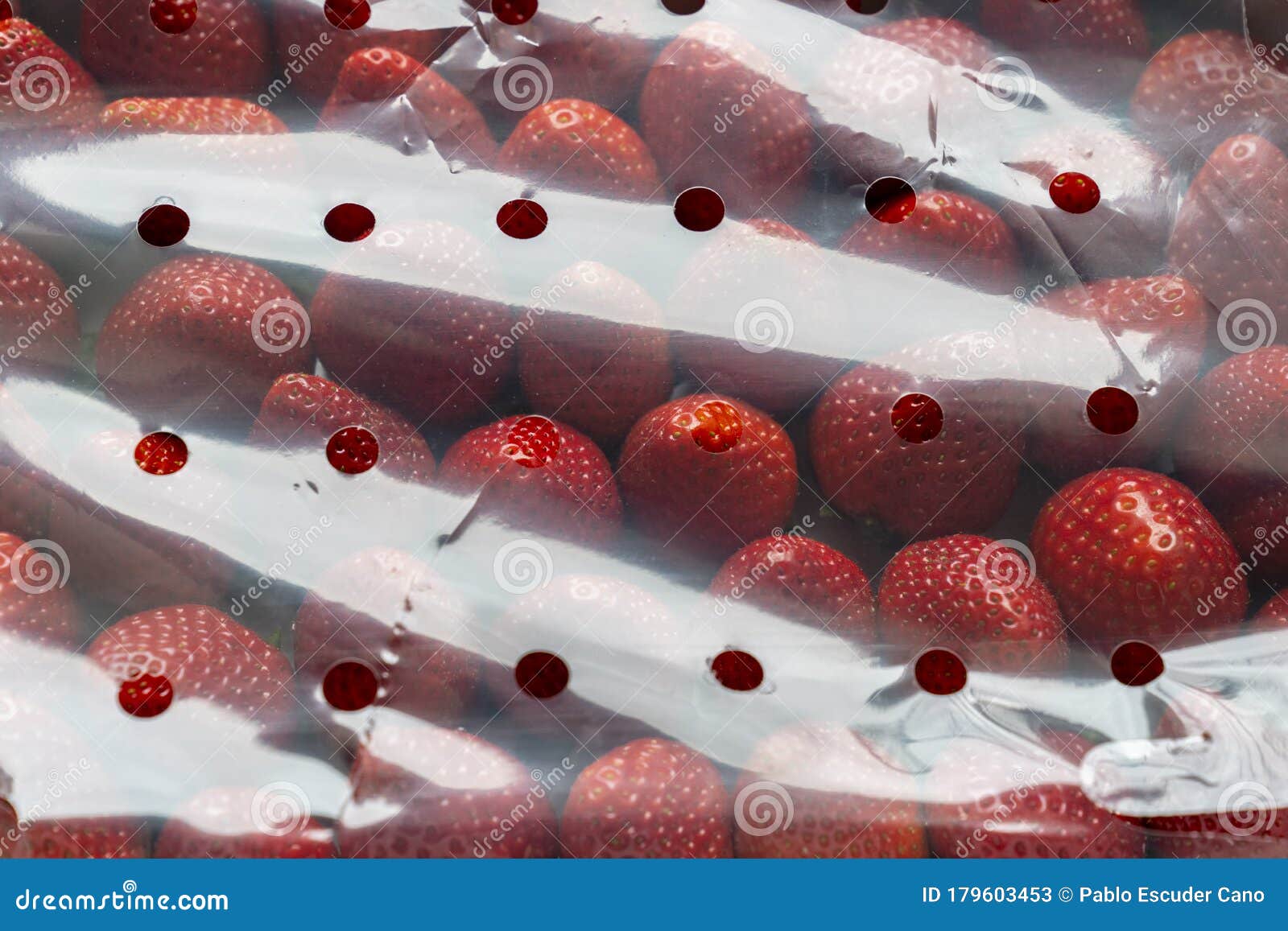 Some Fresh Packaged Strawberries Stock Image - Image of berry, heap ...