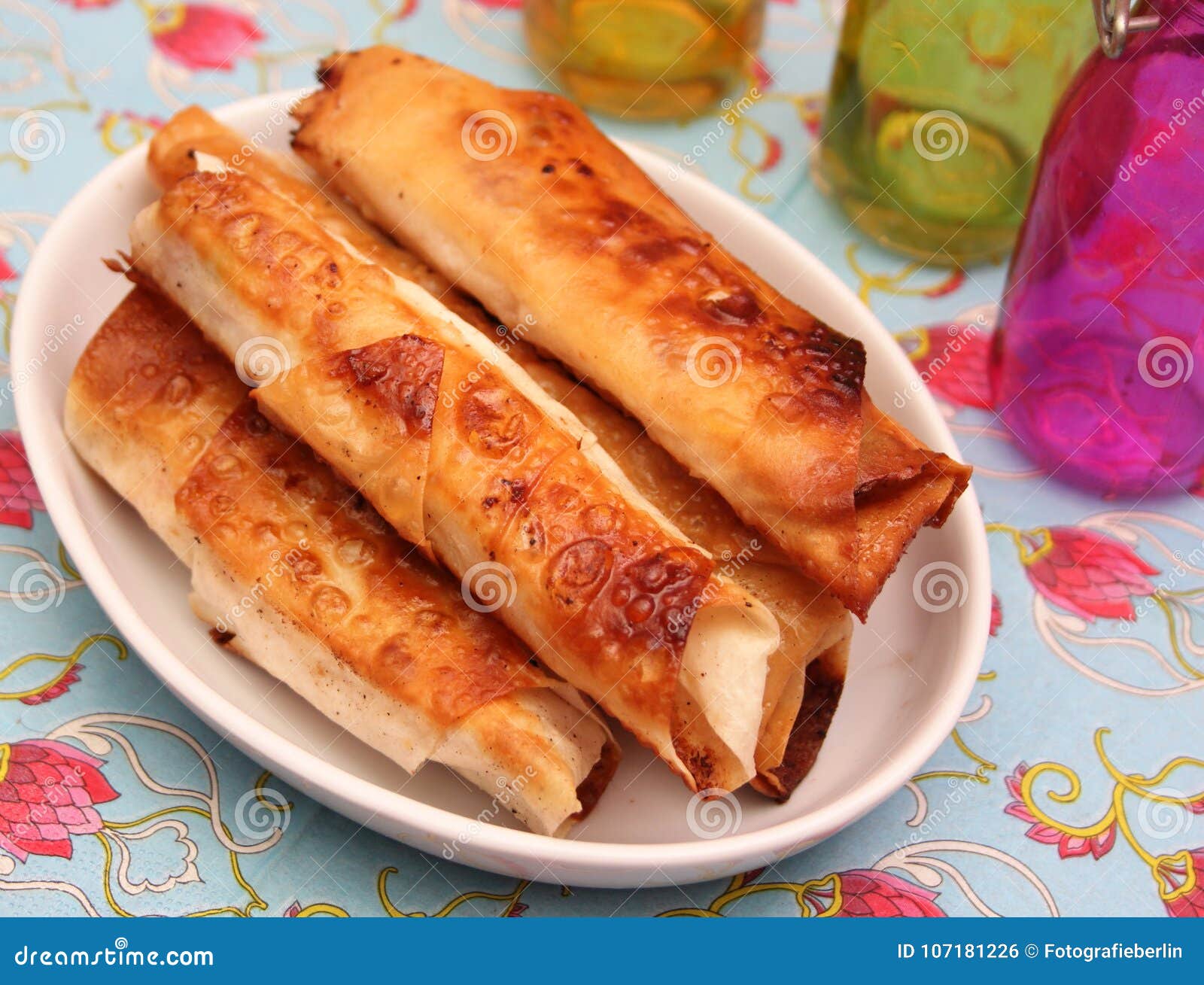 Börek stock photo. Image of paprika, bakery, meat, minced 107181226