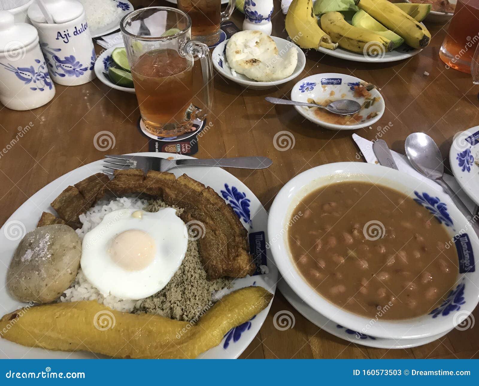 Popular Food on Medellin, Colombia. Stock Image - Image of food, miami