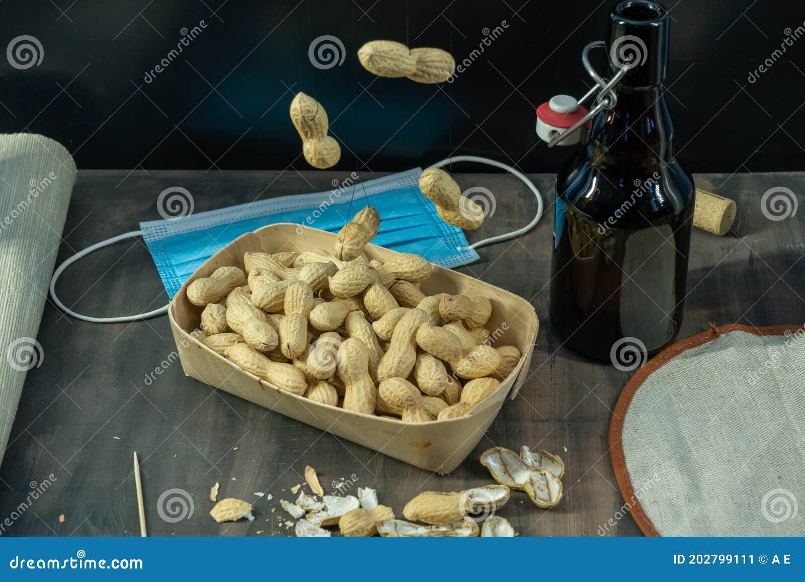 Some peanuts ready to eat stock image. Image of groundnut 202799111