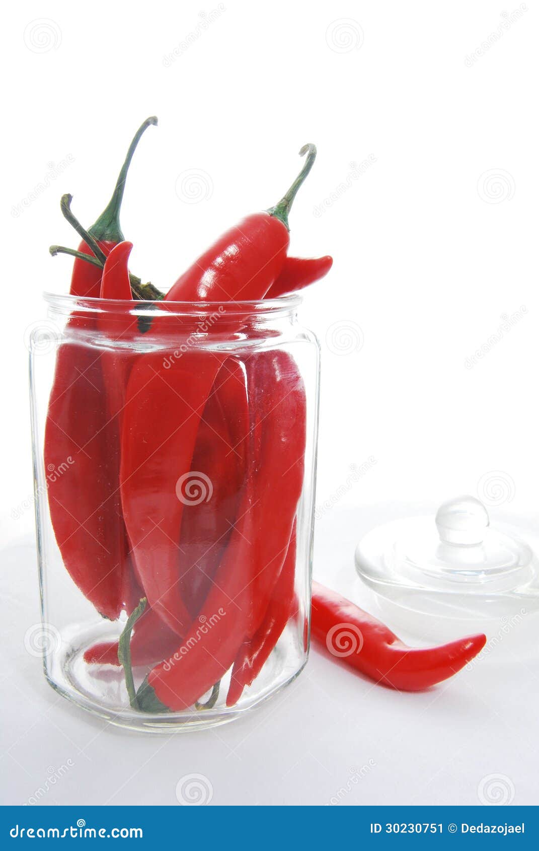 Jar of chilies stock image. Image of green, glass, curve 30230751