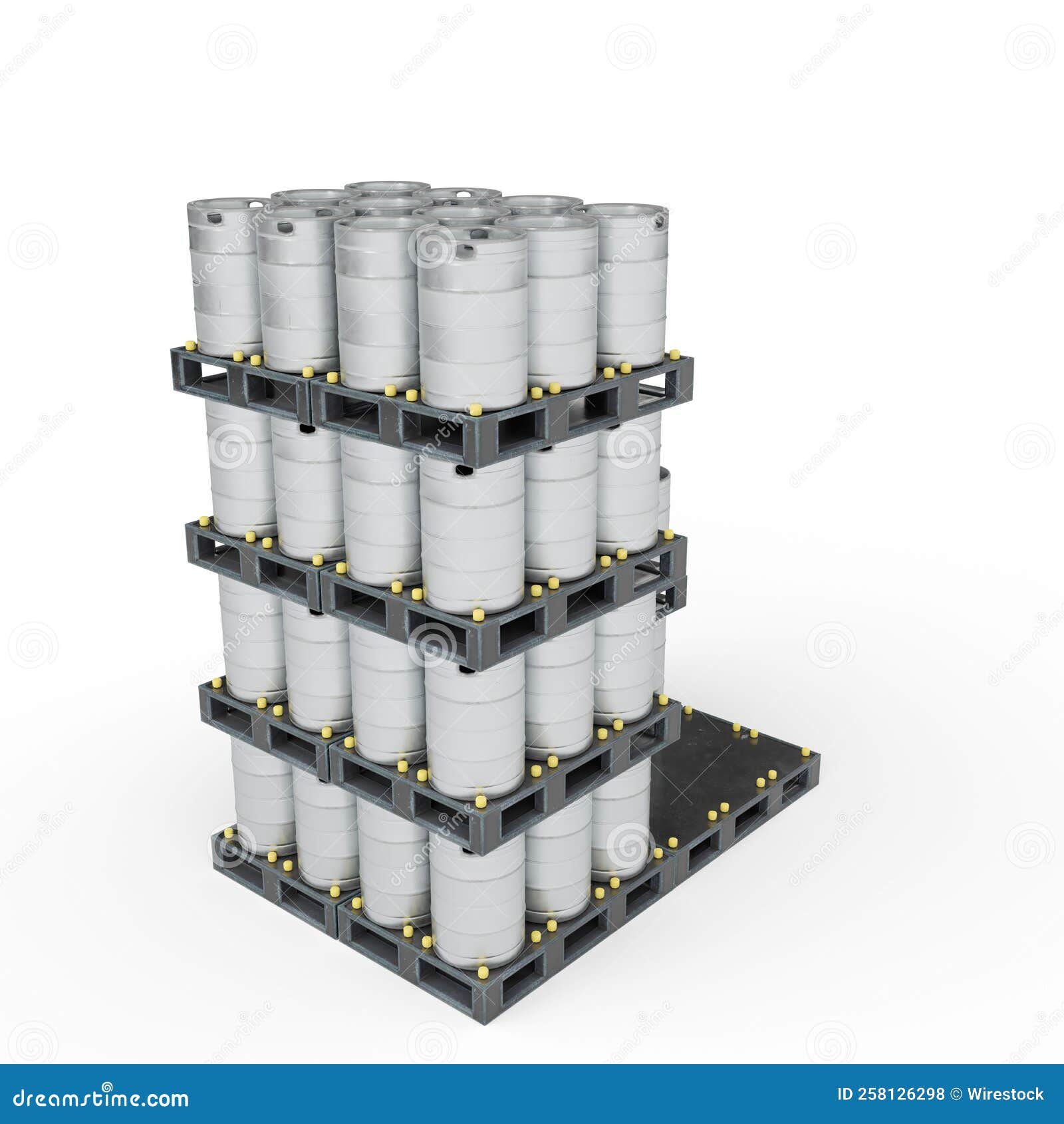 Stacked Canisters Isolated on White Stock Photo Image of isolated