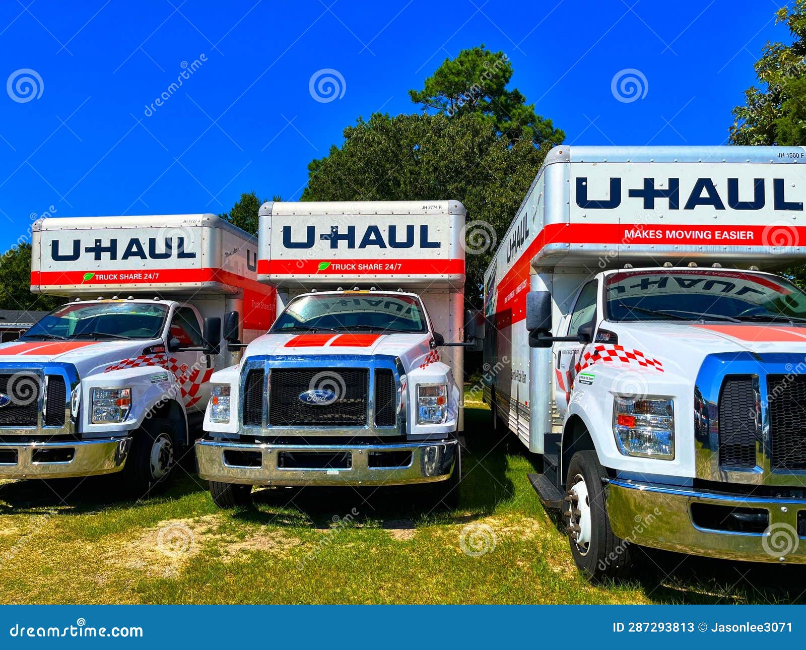 U Haul trucks editorial stock photo. Image of haul, vehicles 287293813