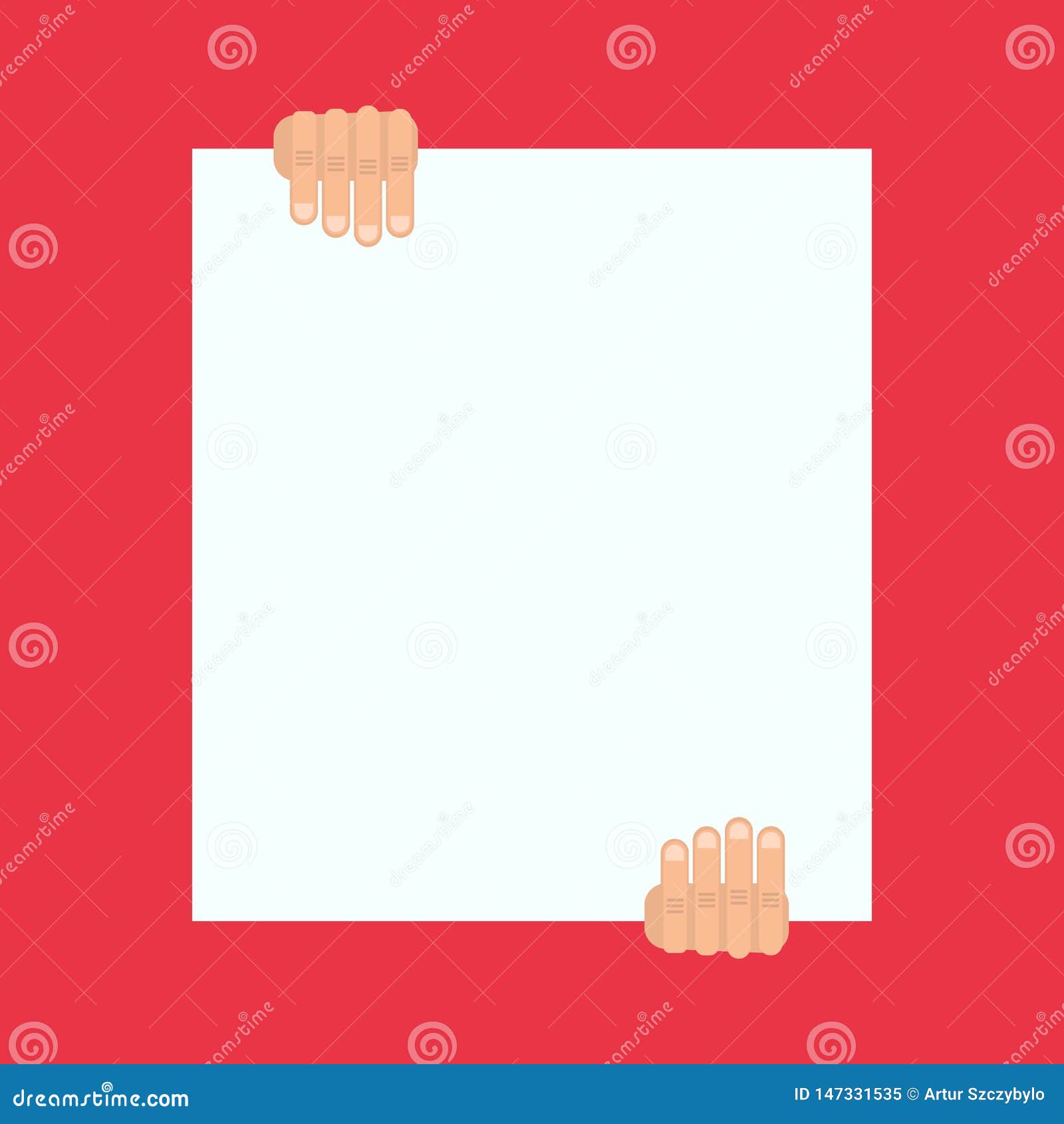 Someone Read Historical Script In Independence Day Ceremony Man Holds Empty Paper The Formal Way Big Blank Stock Vector Illustration Of Information Flat 147331535