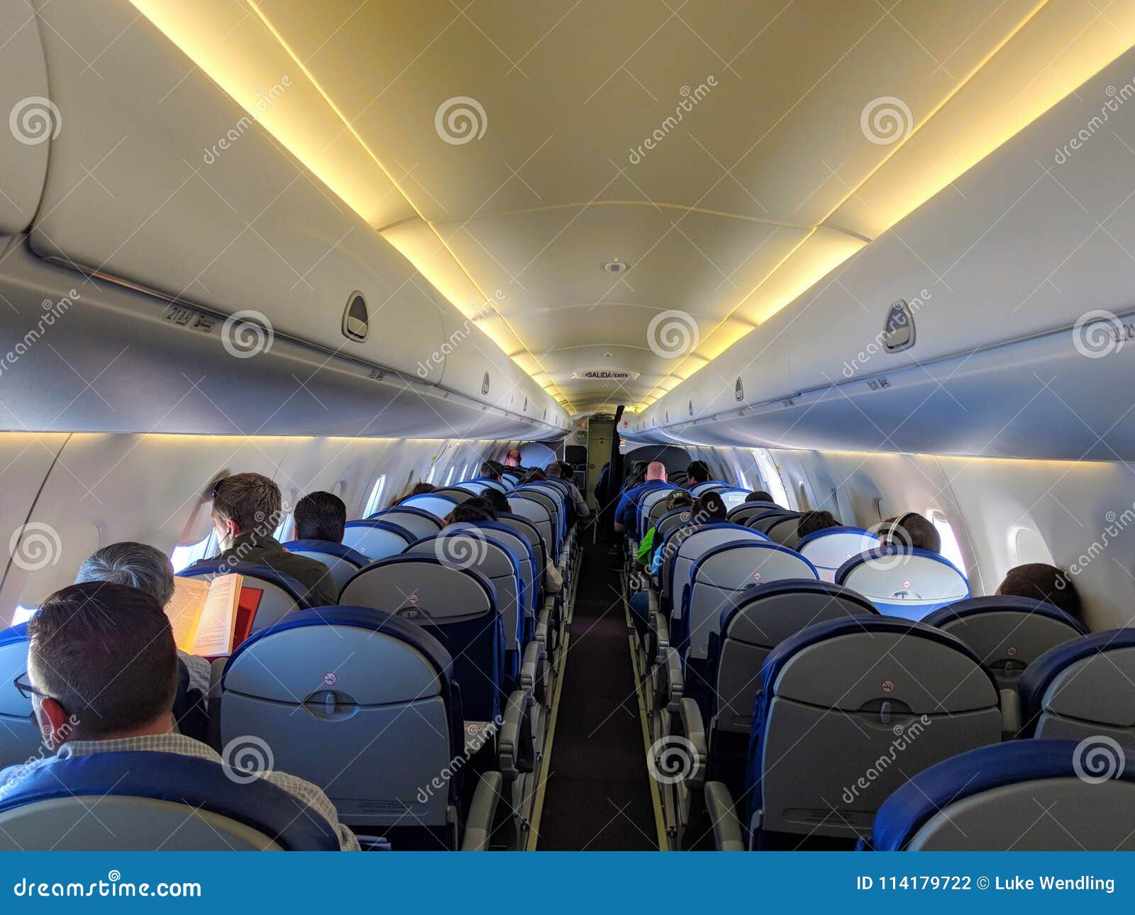 Passengers Ride On Aeromexico Flight Editorial Photography Image