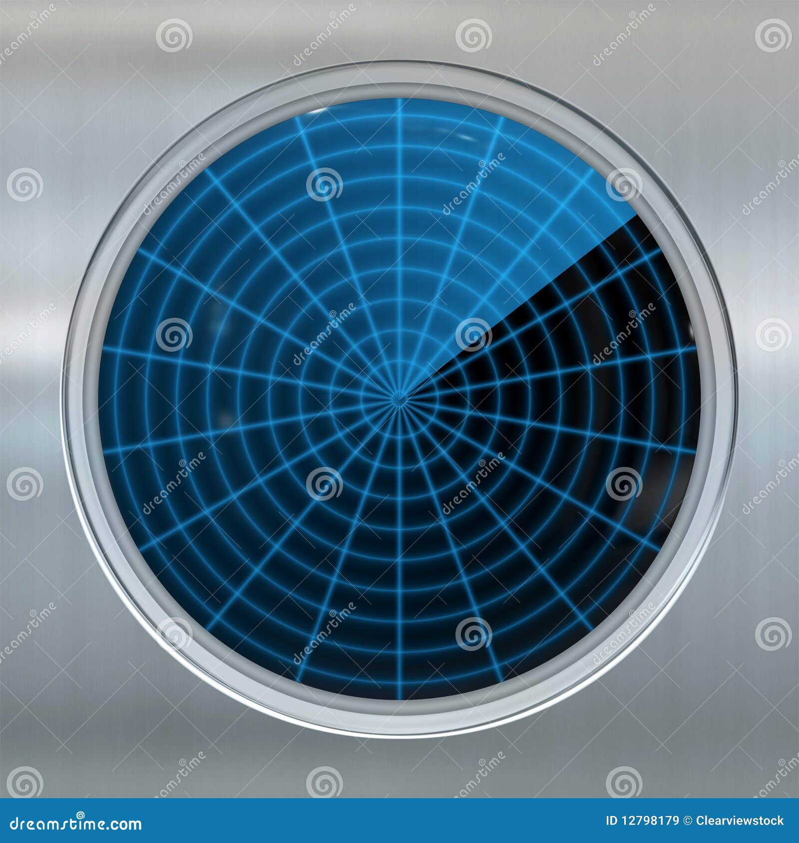 sonar or radar screen