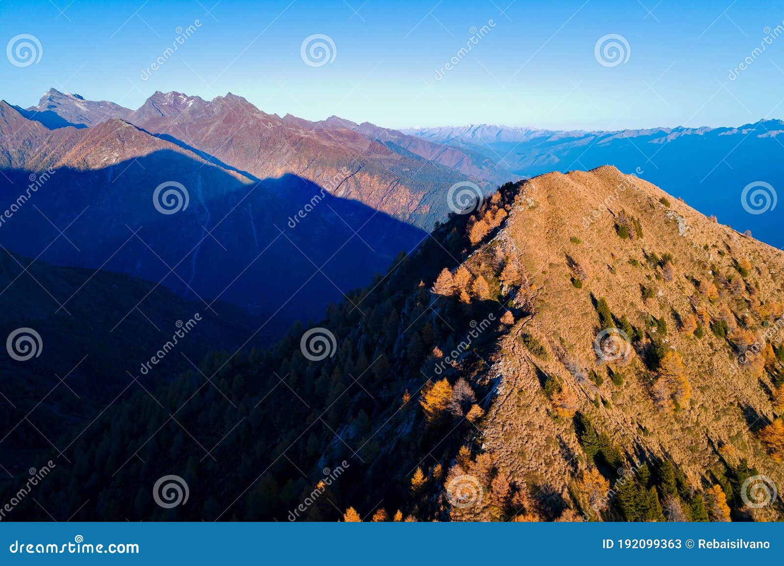 sondrio - valtellina it - aerial view of alpe colina