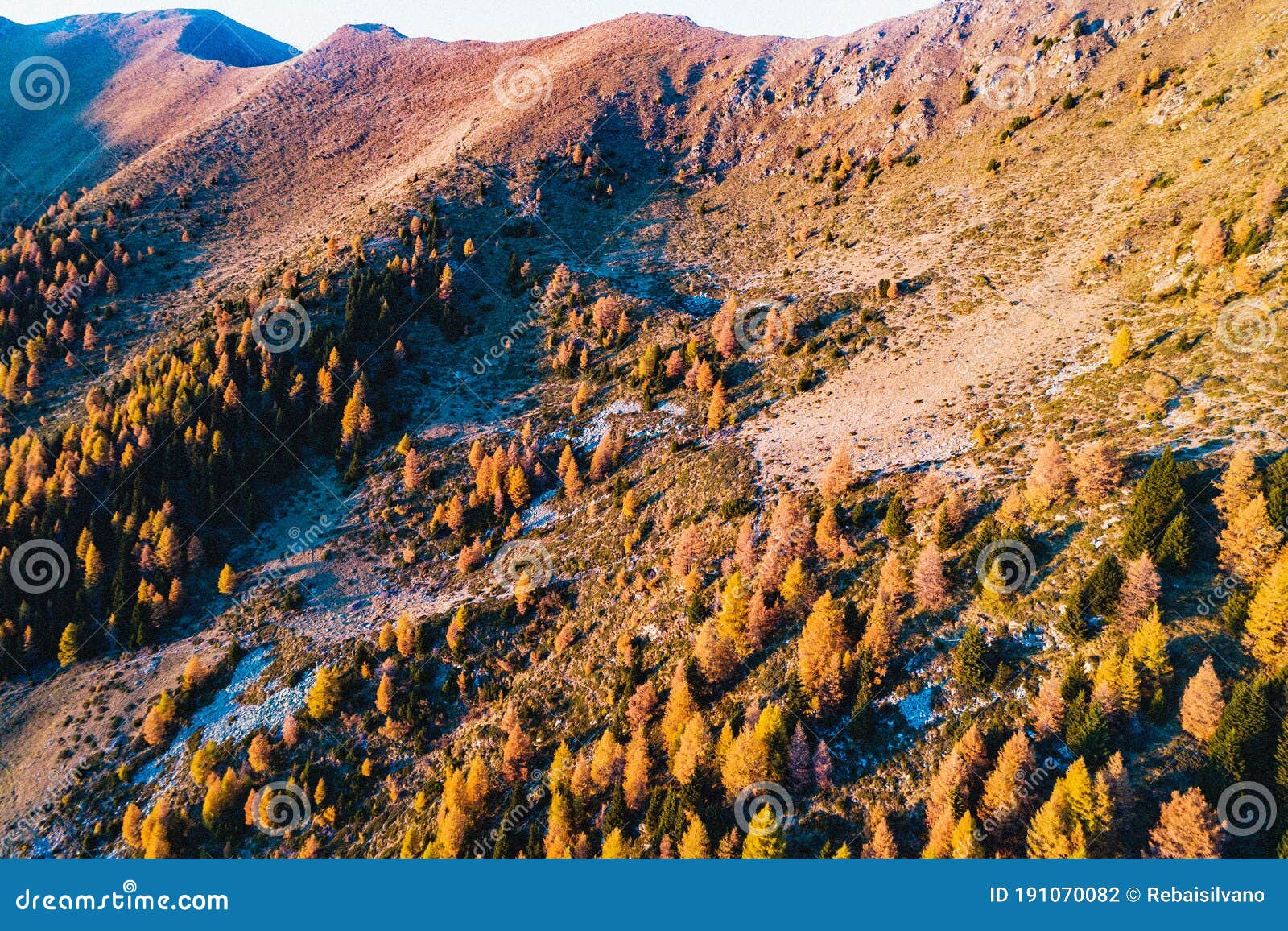 sondrio - valtellina it - autumnal view of alpe colina