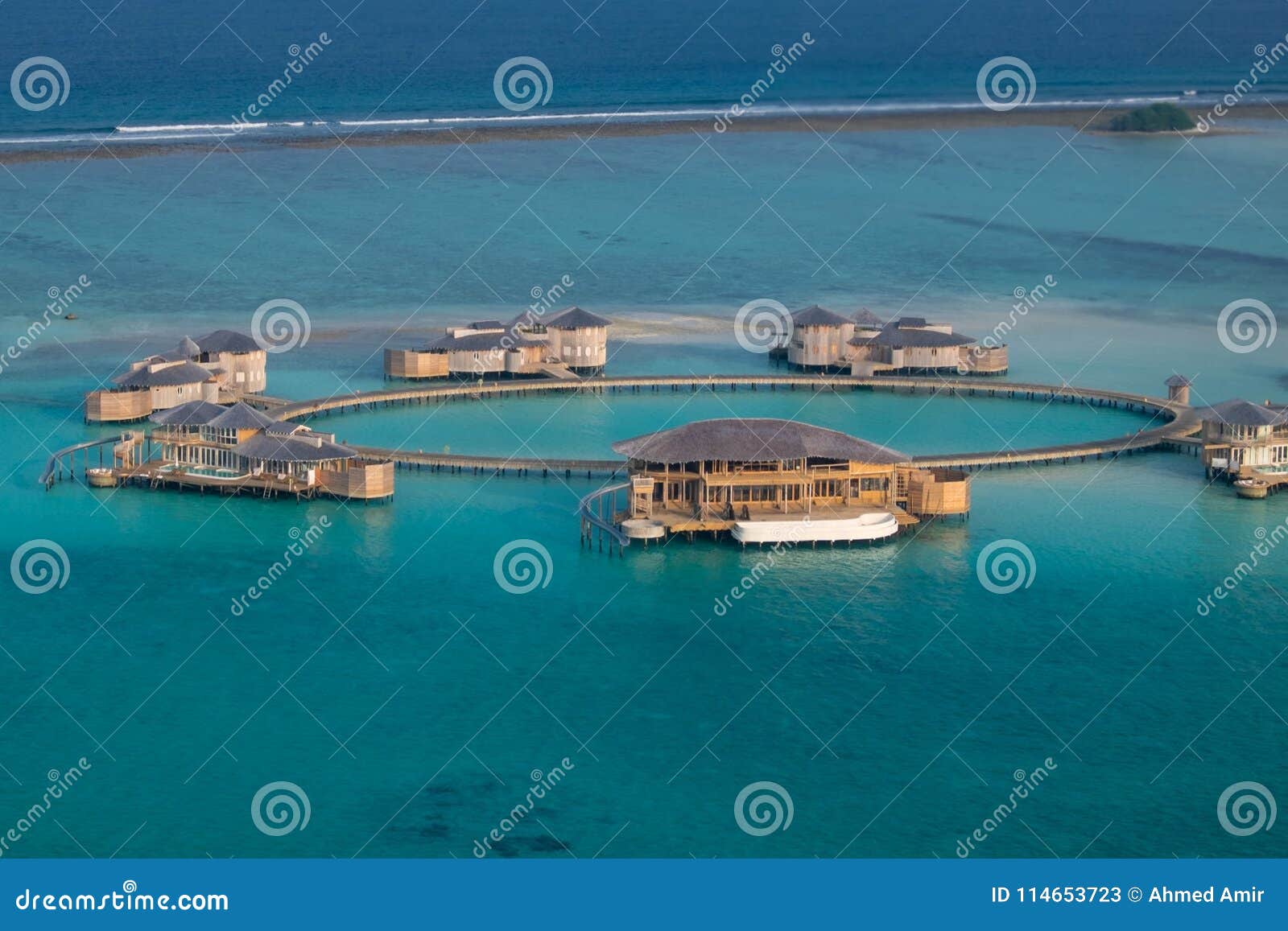 Soneva Jani Resort Medhufaru Maldives Stock Image Image Of