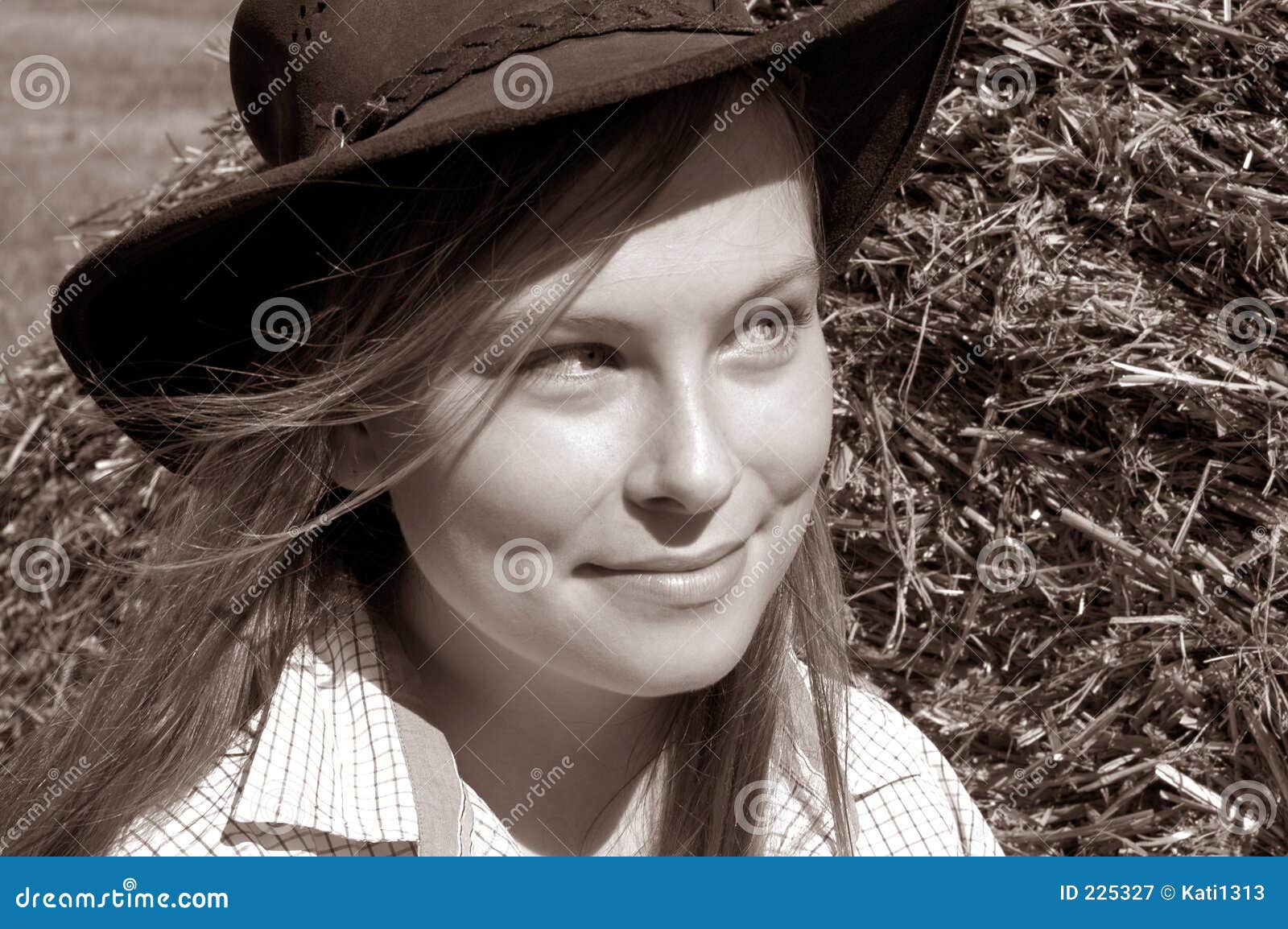 Sonrisa dulce. Retrato de una mujer joven