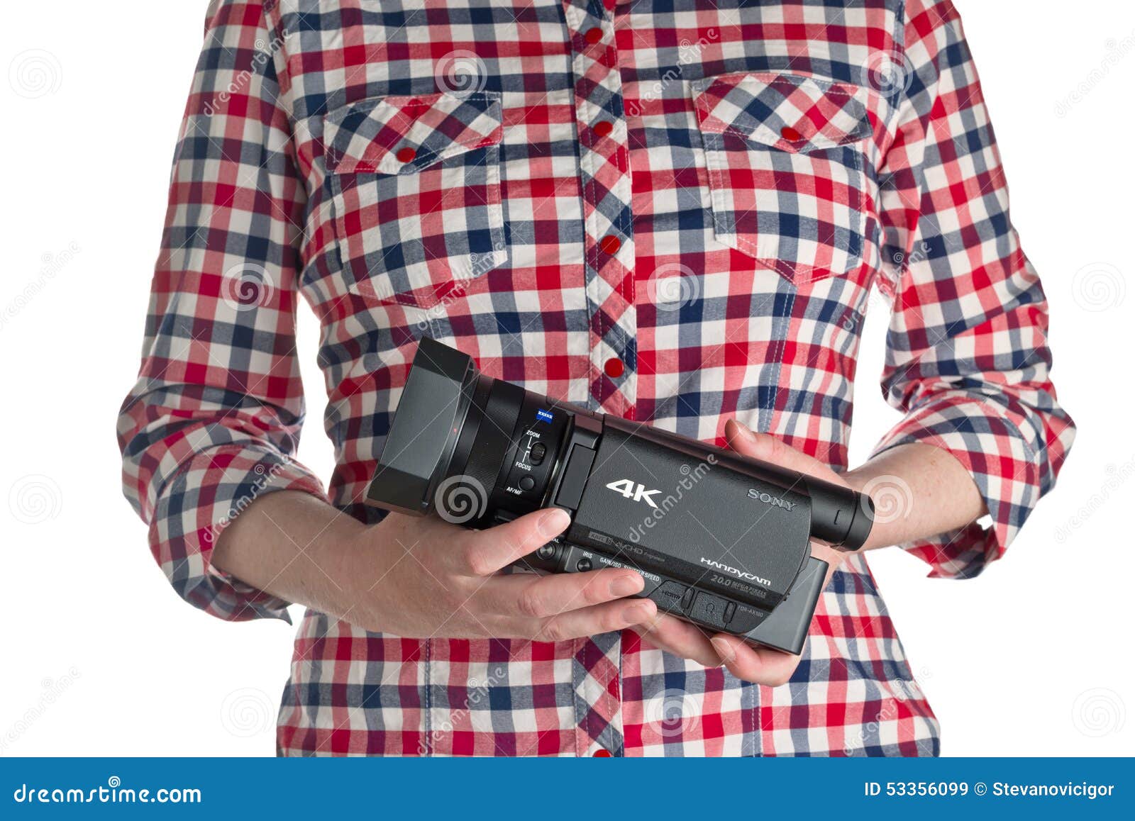 Hình ảnh editorial về máy quay Sony FDR AX100 4k UHD Handycam là một cách tuyệt vời để khám phá và trải nghiệm thế giới xung quanh. Hình ảnh này sẽ khiến bạn tò mò và muốn biết thêm về chất lượng và tính năng của máy quay này. Translation: The editorial image of the Sony FDR AX100 4k UHD Handycam Camcorder is a great way to explore and experience the world around you. This image will make you curious and want to learn more about the quality and features of this camcorder.