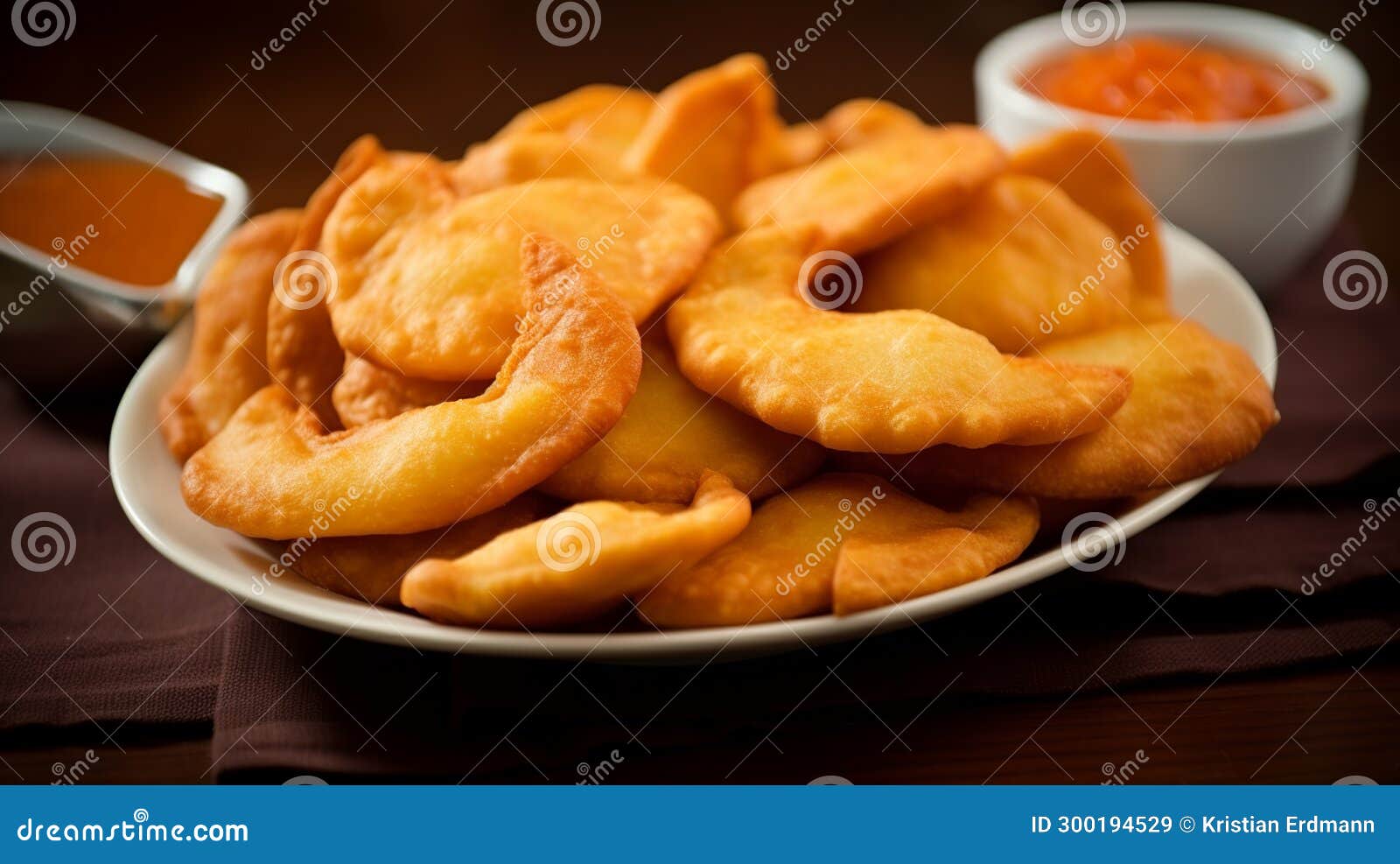 sopaipillas: pumpkin-based fried pastries with pebre sauce