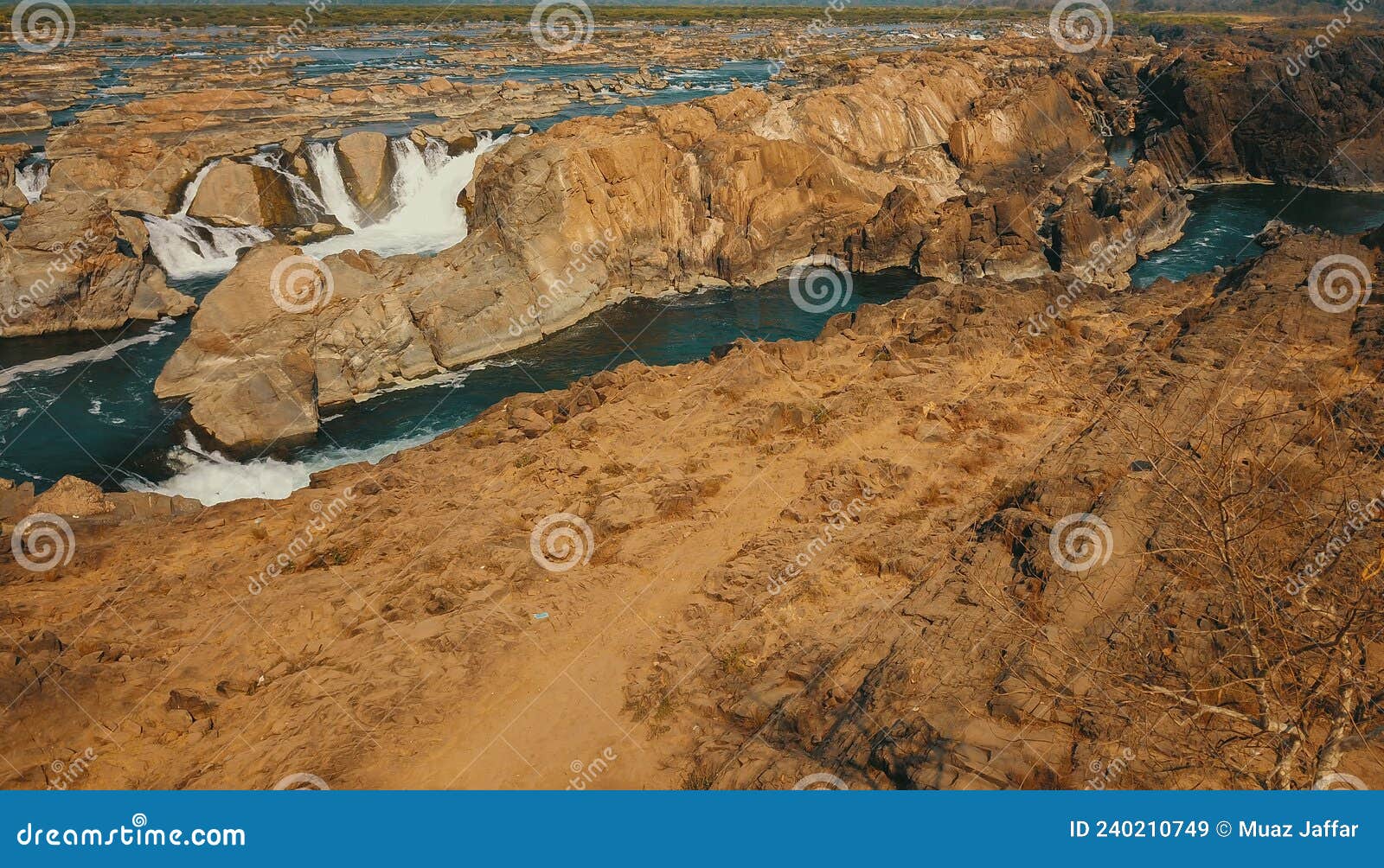 sopheakmit waterfall or preah nimith waterfall in preah vihear, stueng treng, cambodia