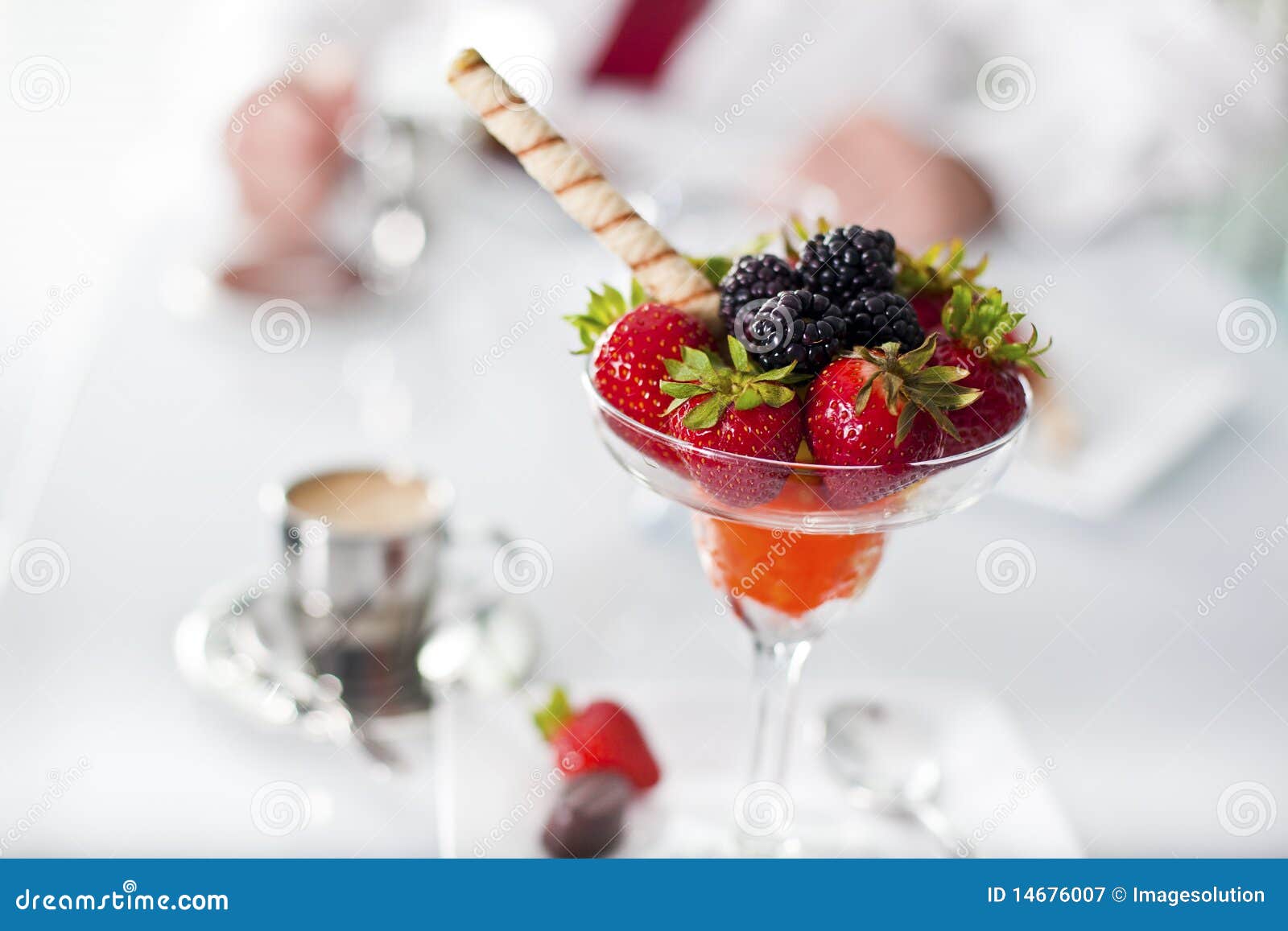 Sorbet Dessert with Fresh Fruit Stock Image Image of dish, party