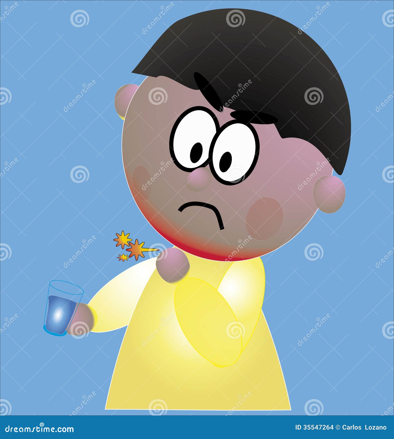 Sore Throat stock illustration. Illustration of sore 35547264