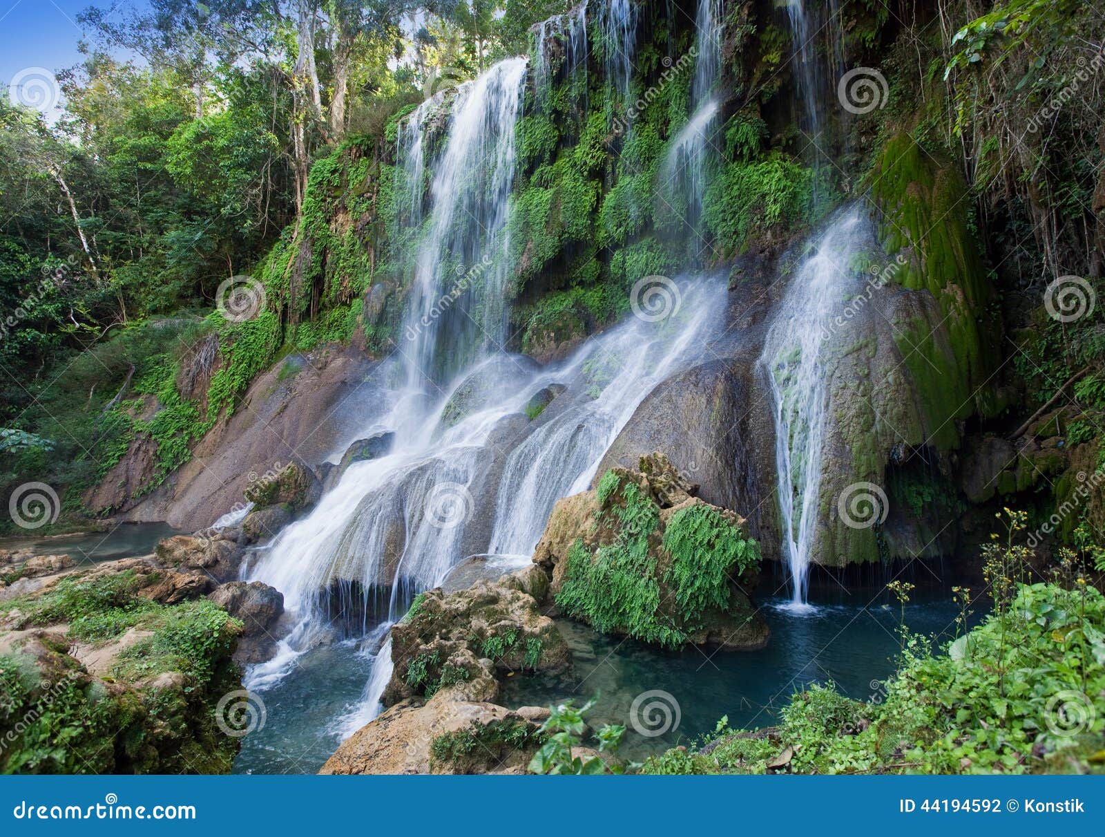 soroa waterfall, pinar del rio, cuba