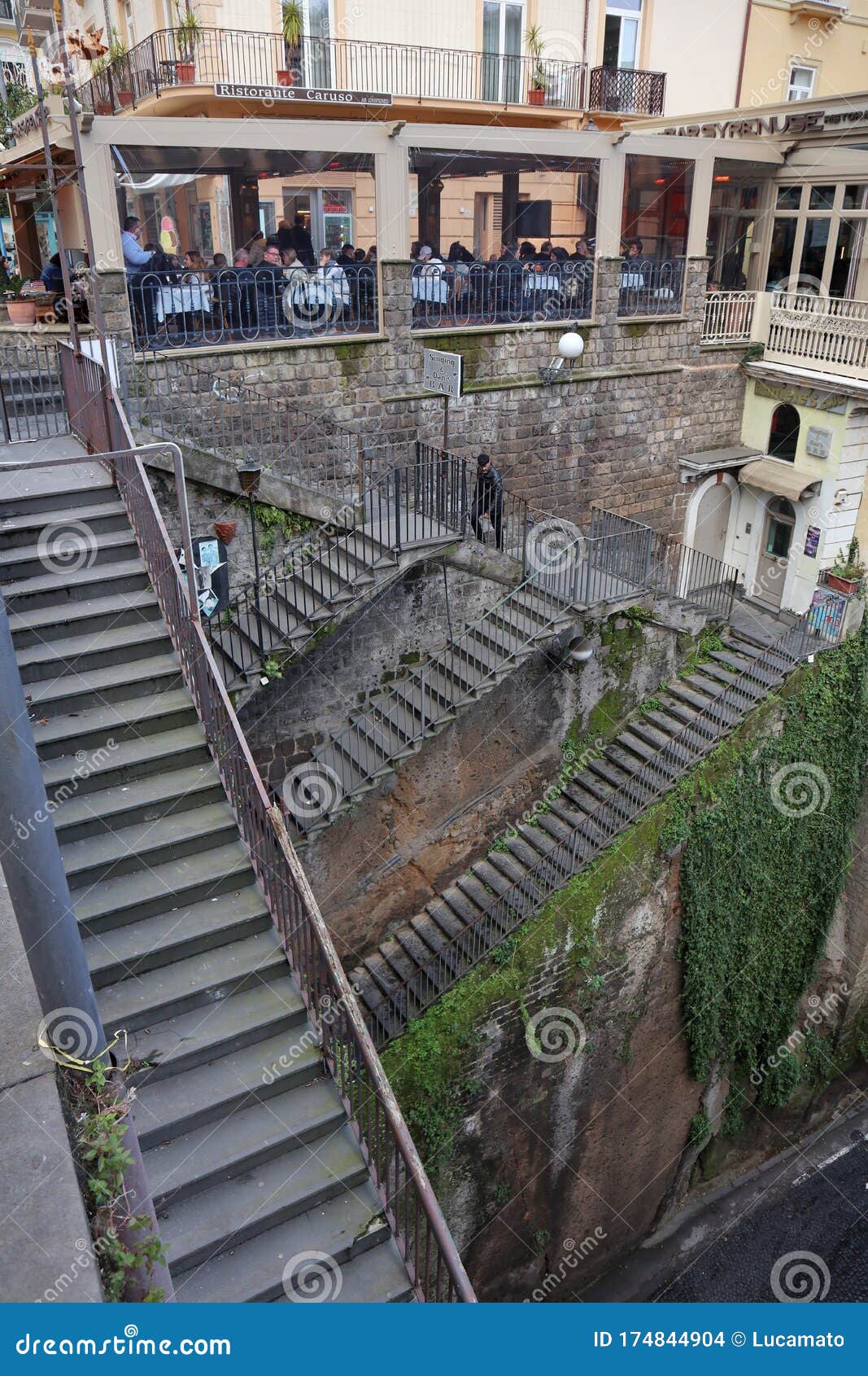 Sorrento - Scale in Via Luigi De Maio Editorial Stock Image - Image of