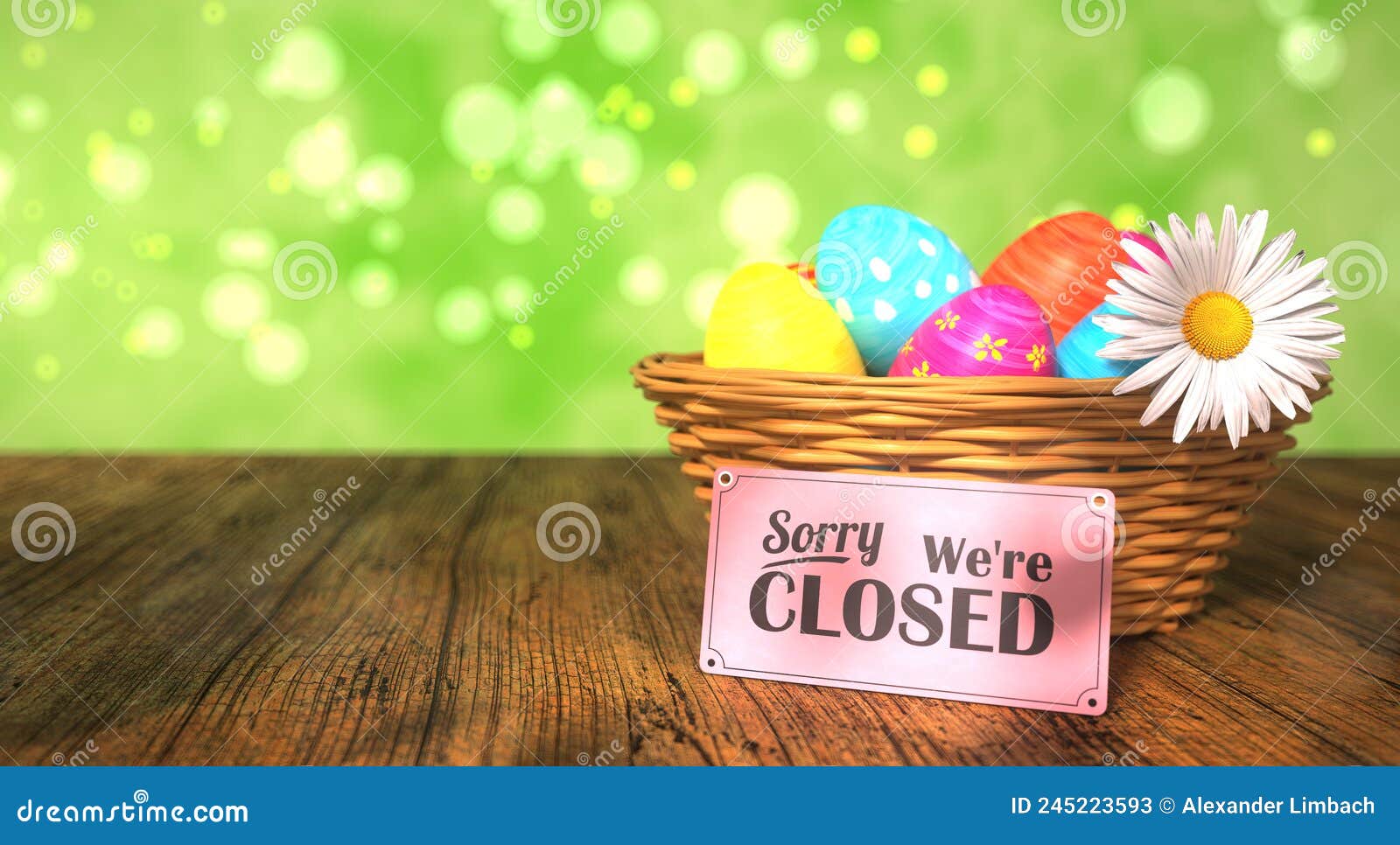 Easter Eggs Basket Closed stock illustration. Illustration of sorry