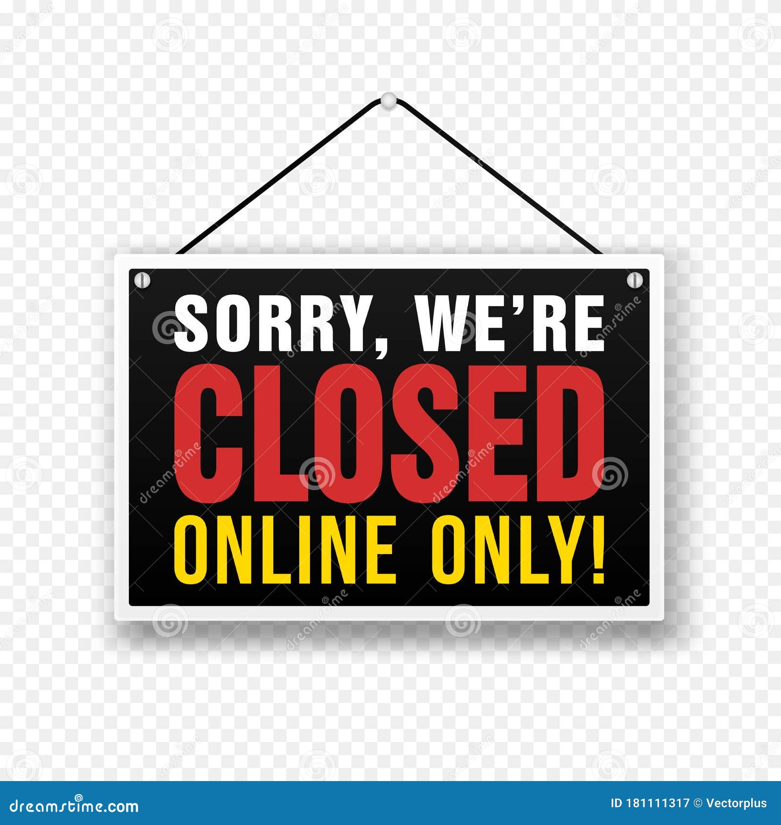 Sorry We Are Closed PNG Transparent Images Free Download