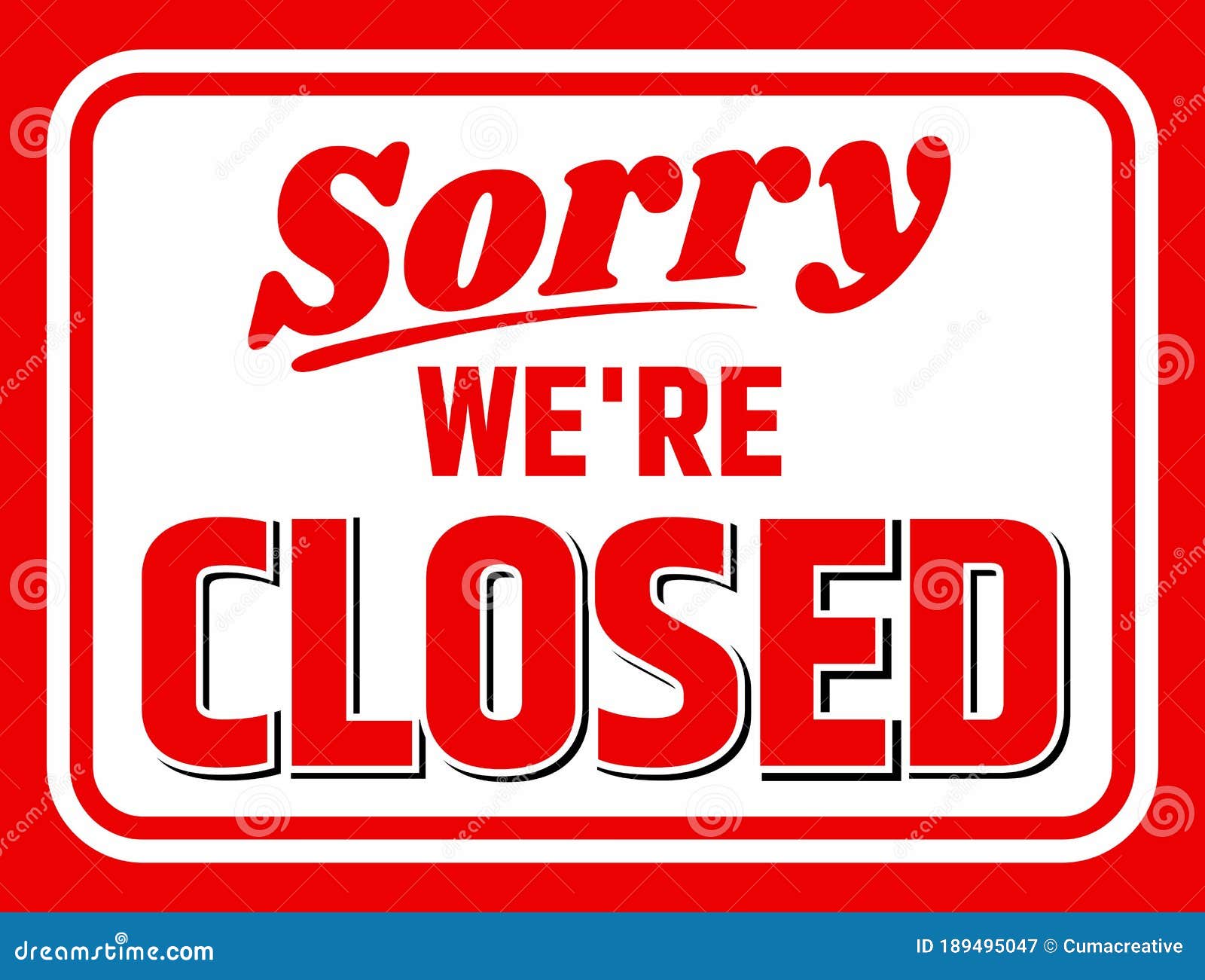 Closed Sign Template Closed Sign Template