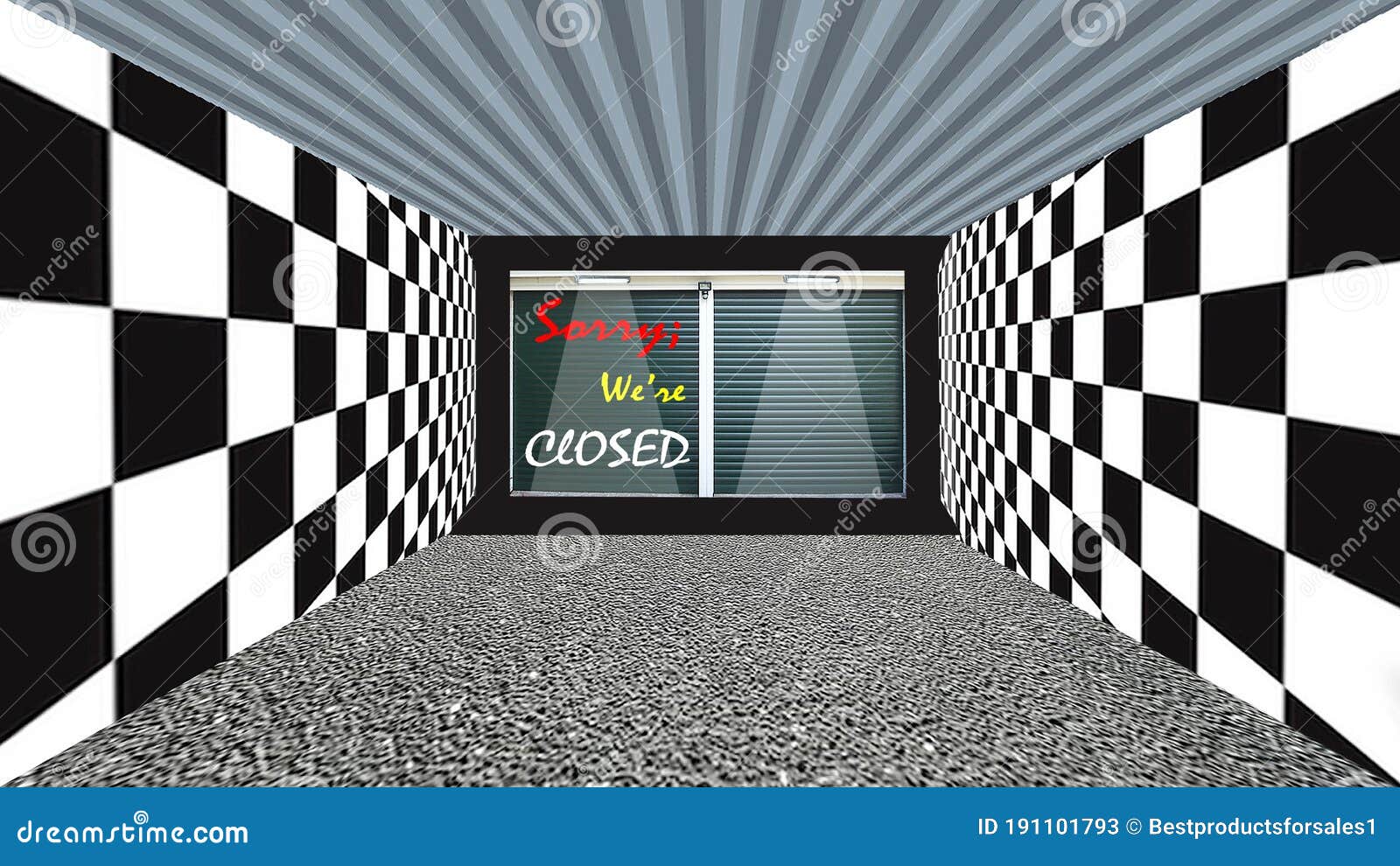 sorry we`re closed concept image. image of closed shops. closed shops picture.  shops are closed due to pandemic lock down