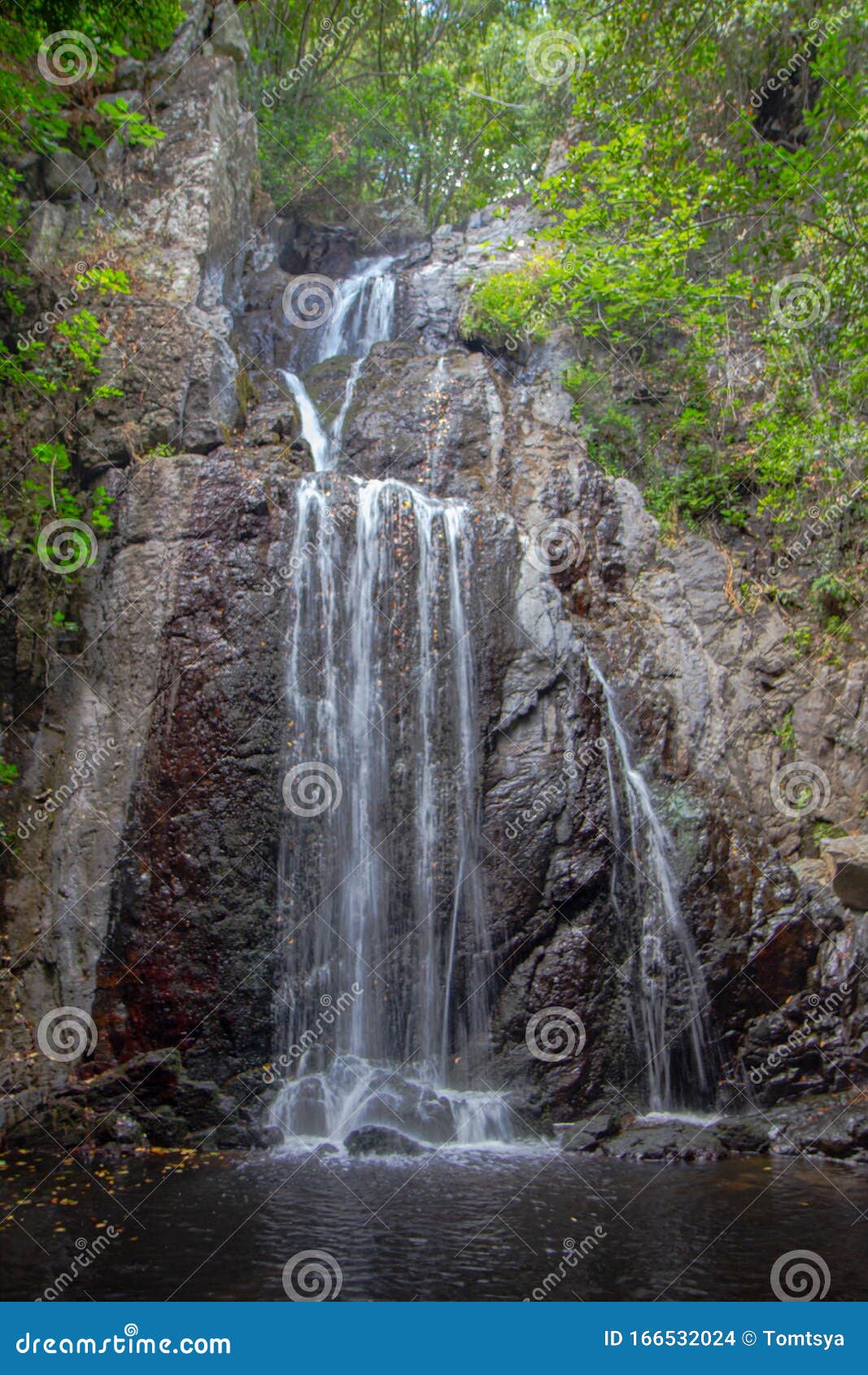 sos molinos waterfalls - 30 meters heigh waterfall on sardinia