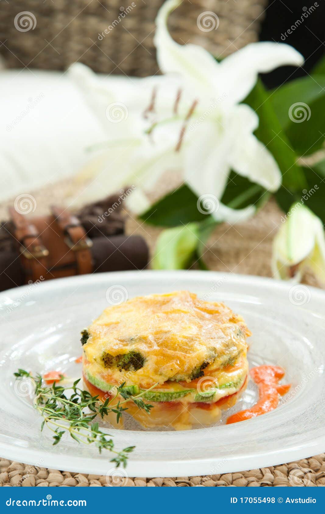 Souffle with vegetables stock photo. Image of flavor 17055498