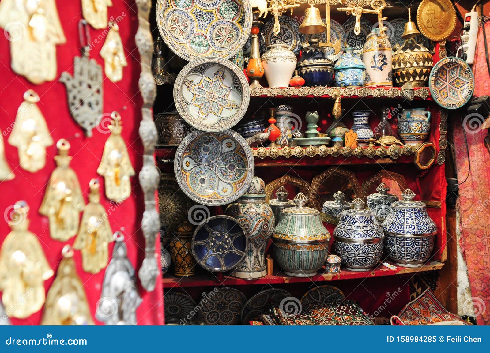 souk in medina of faz