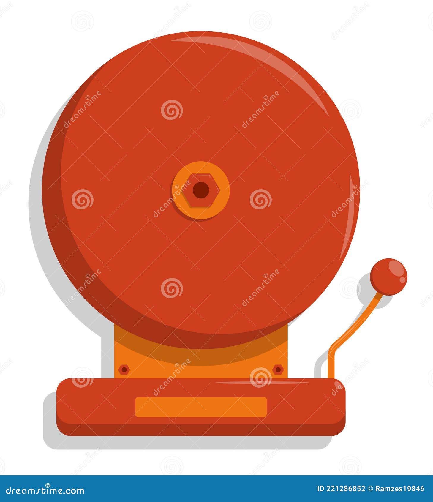 Ringing bell icon. Sound sign. Alarm handbell symbol. Calendar, cogwheel  and download arrow signs. Colored flat web icons. Vector Stock Vector |  Adobe Stock
