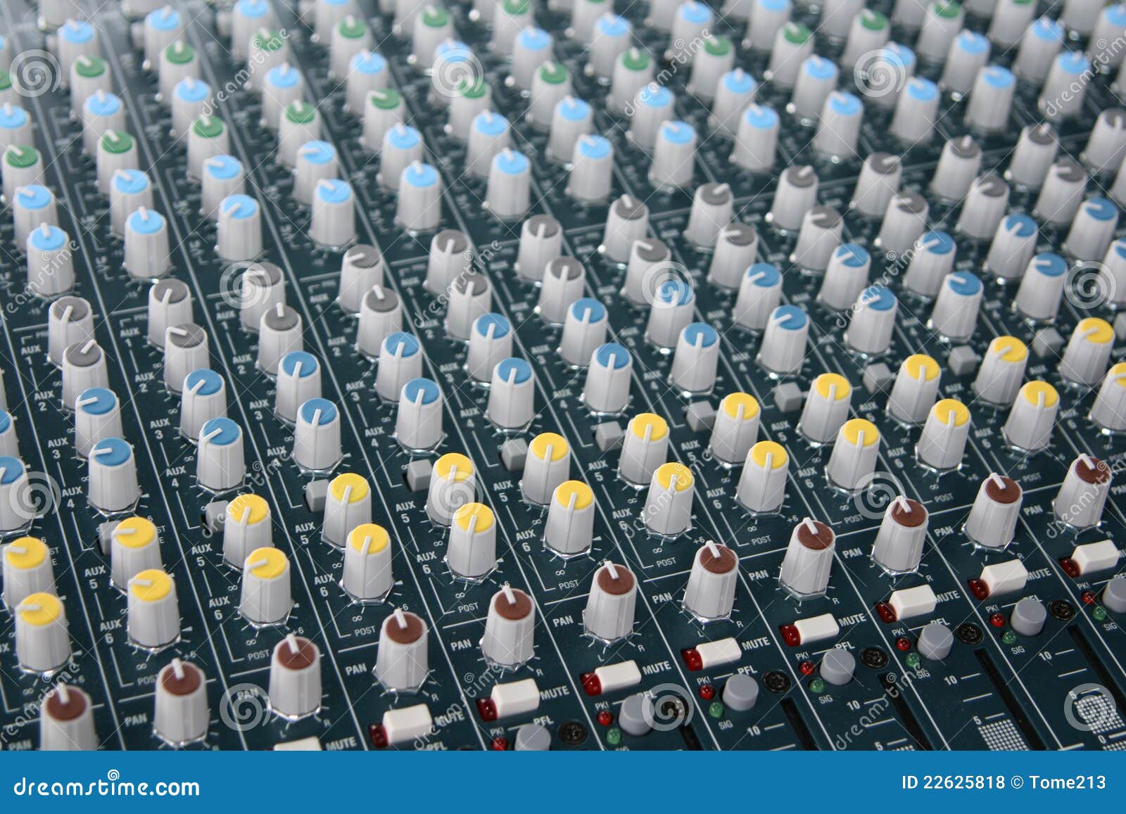 Sound board stock photo. Image of knob, soundboard, switches 22625818