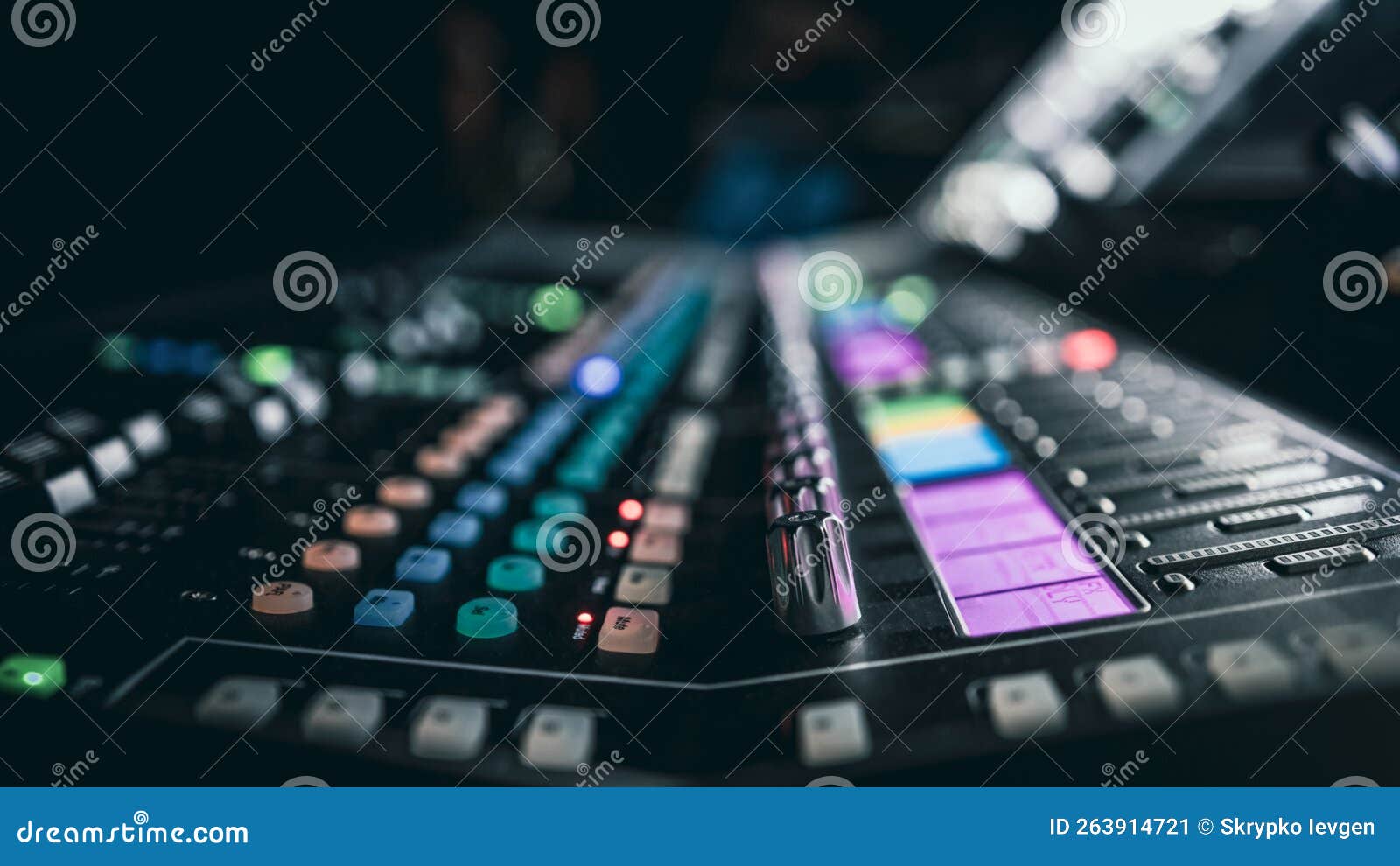 Sound Control Music Mixer in Record Studio Stock Image Image of