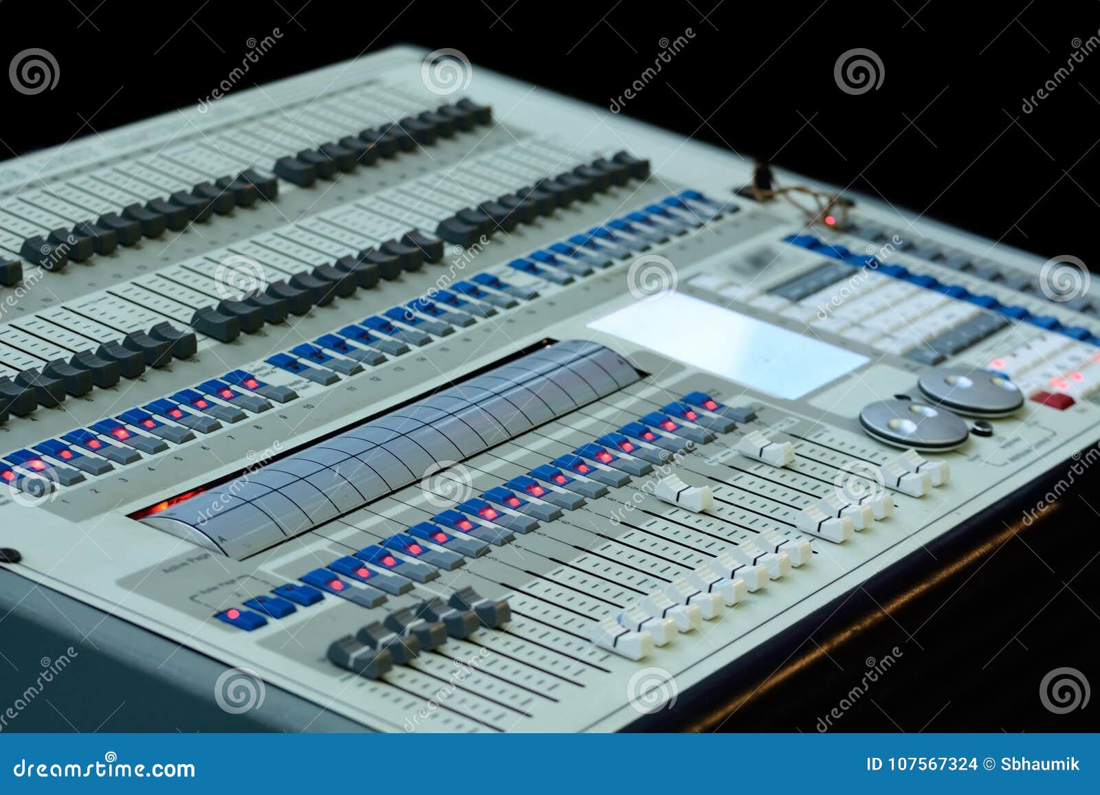 Sound equalizer in studio stock photo. Image of communication 107567324