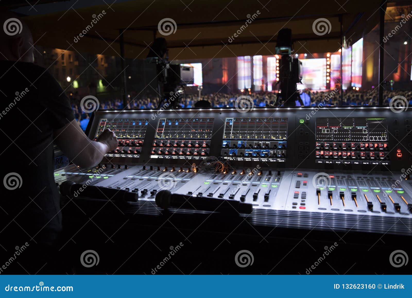 Sound Equipment at the Concert Stock Photo Image of volume, audio