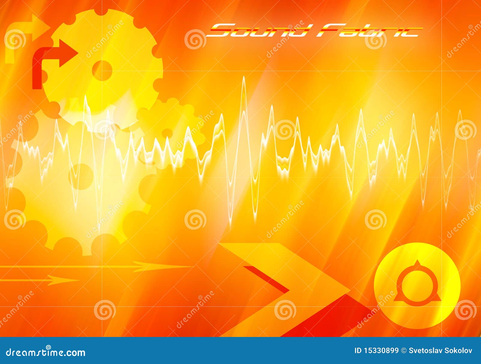 Sound fabric stock illustration. Illustration of flayer 15330899