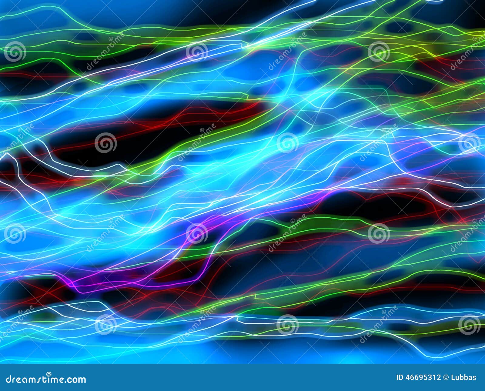 Sound Made of Many Colored Lines Stock Illustration Illustration of