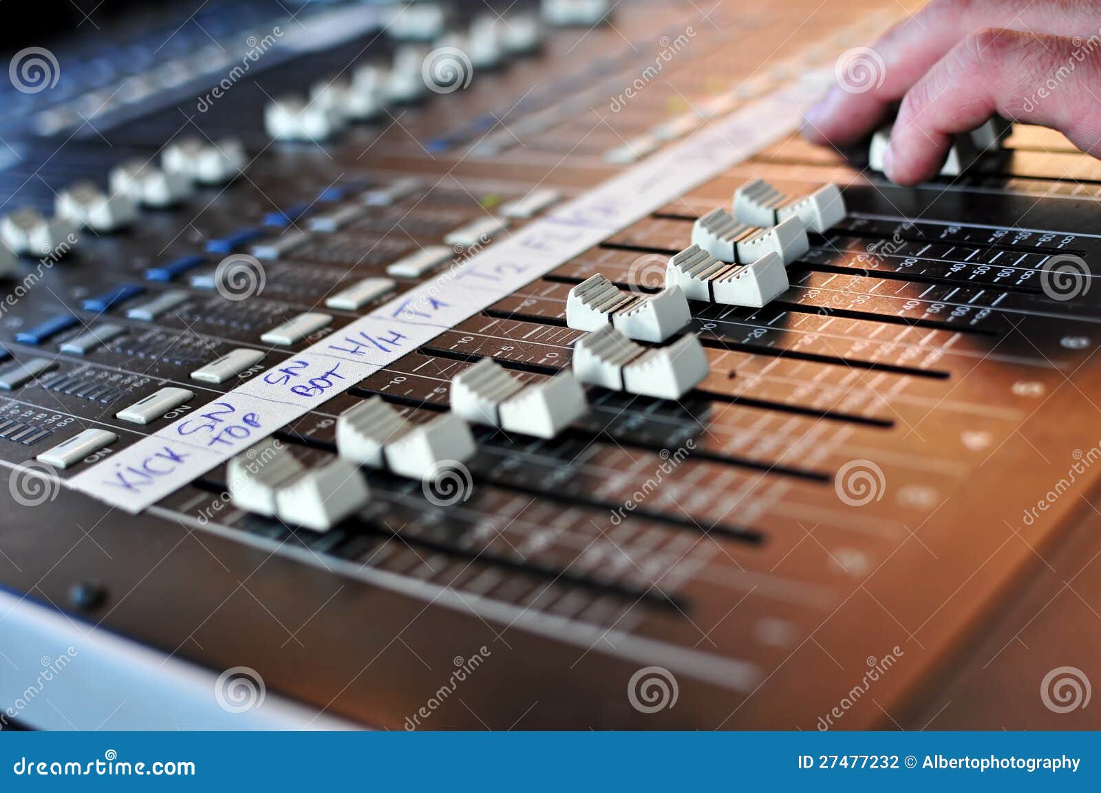 Sound mix board stock photo. Image of band, black, machine - 27477232
