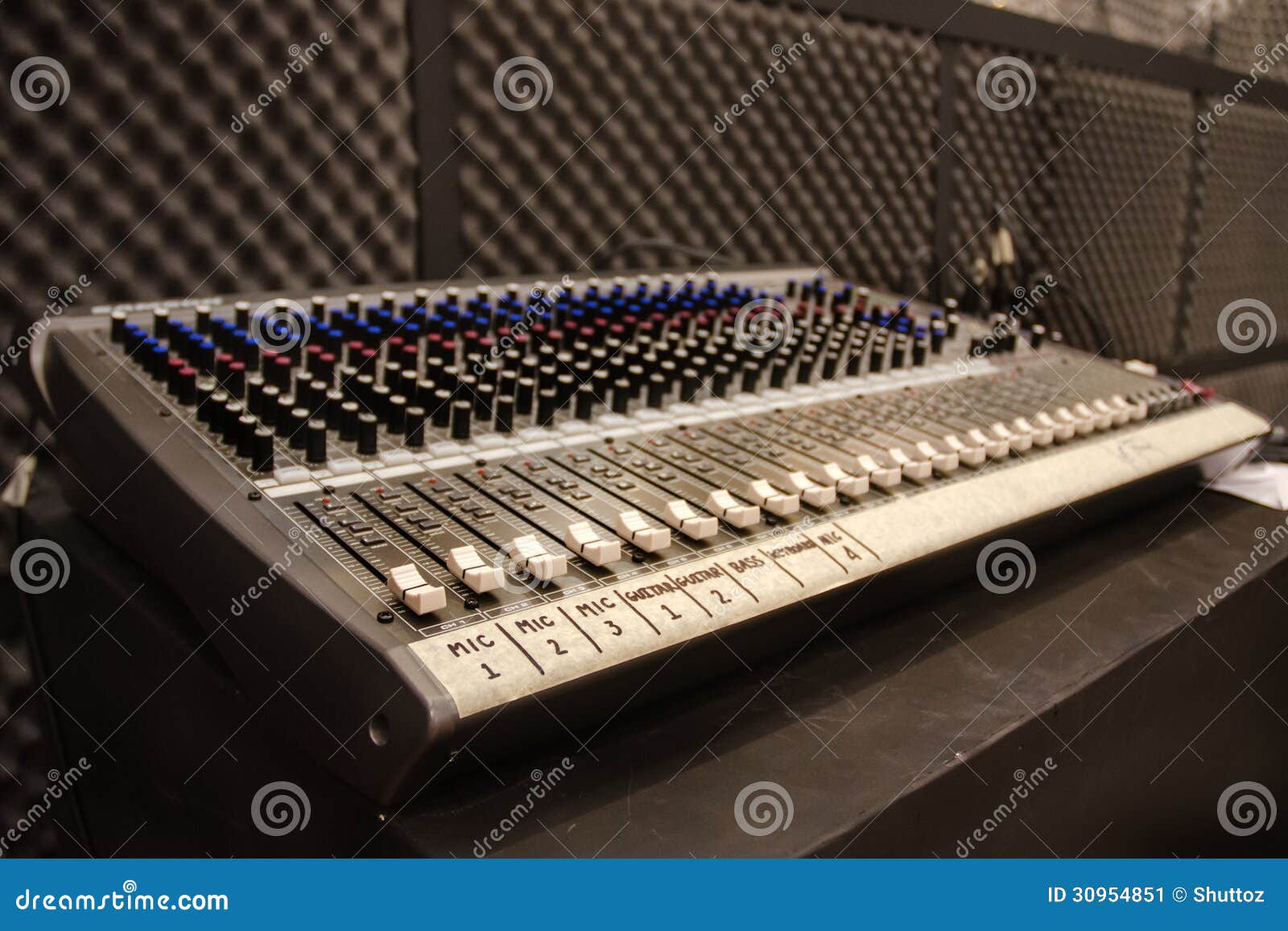 Multichannel Sound Mixer Console Board Or Mixer Electronic Equipment
