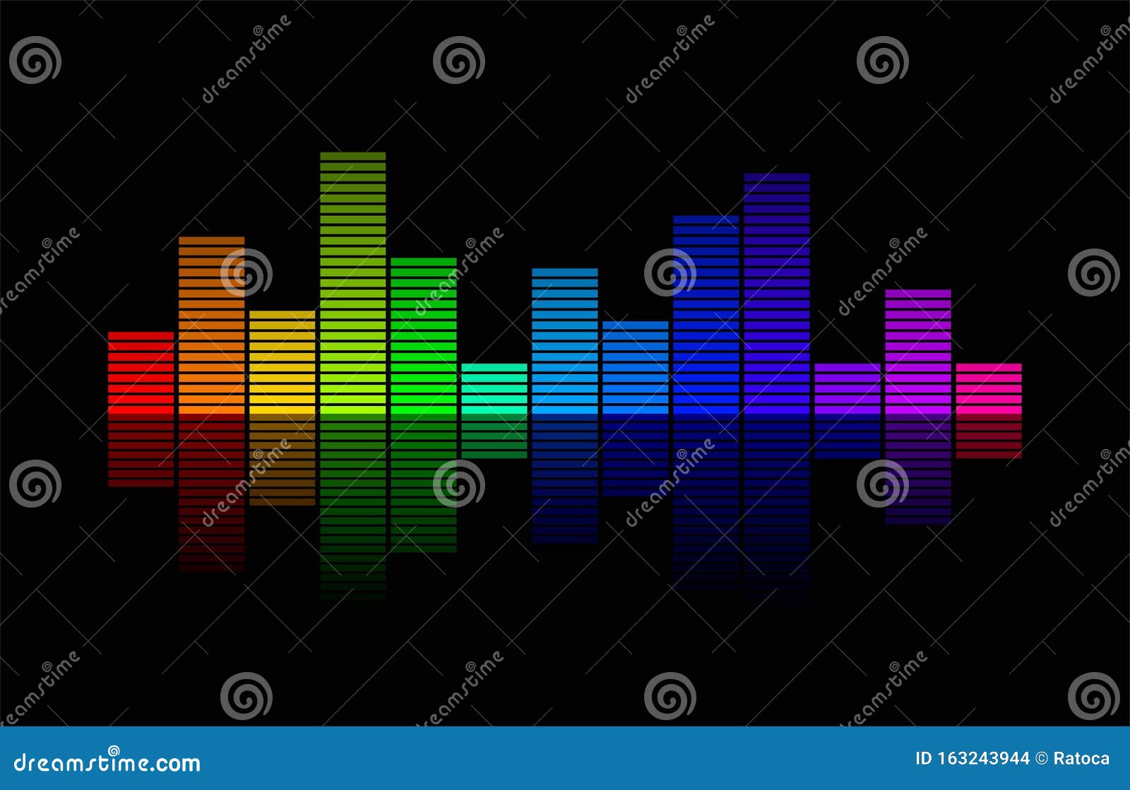 Sound music bars stock vector. Illustration of electronic - 163243944