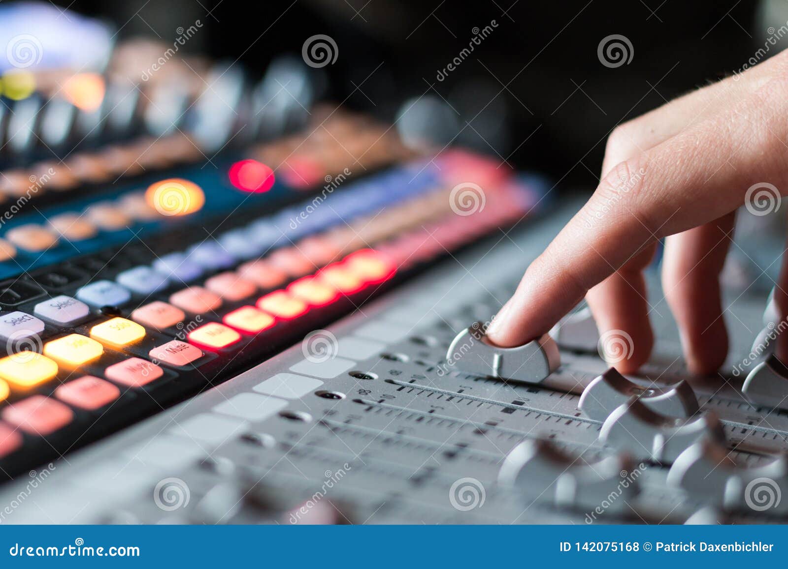 Sound Recording Studio Mixer Desk: Professional Music Production Stock ...