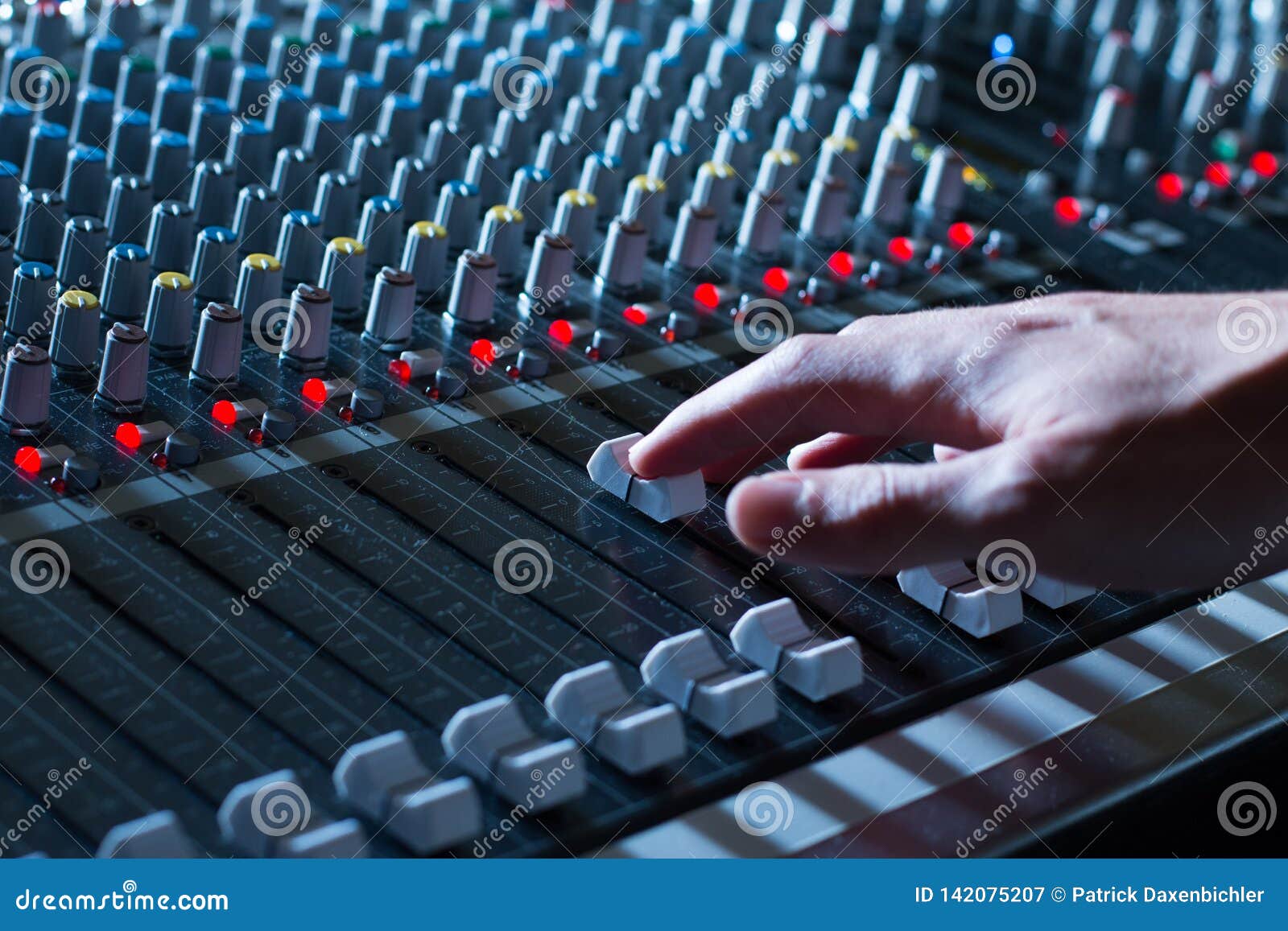 Sound Recording Studio Mixer Desk: Professional Music Production Stock ...