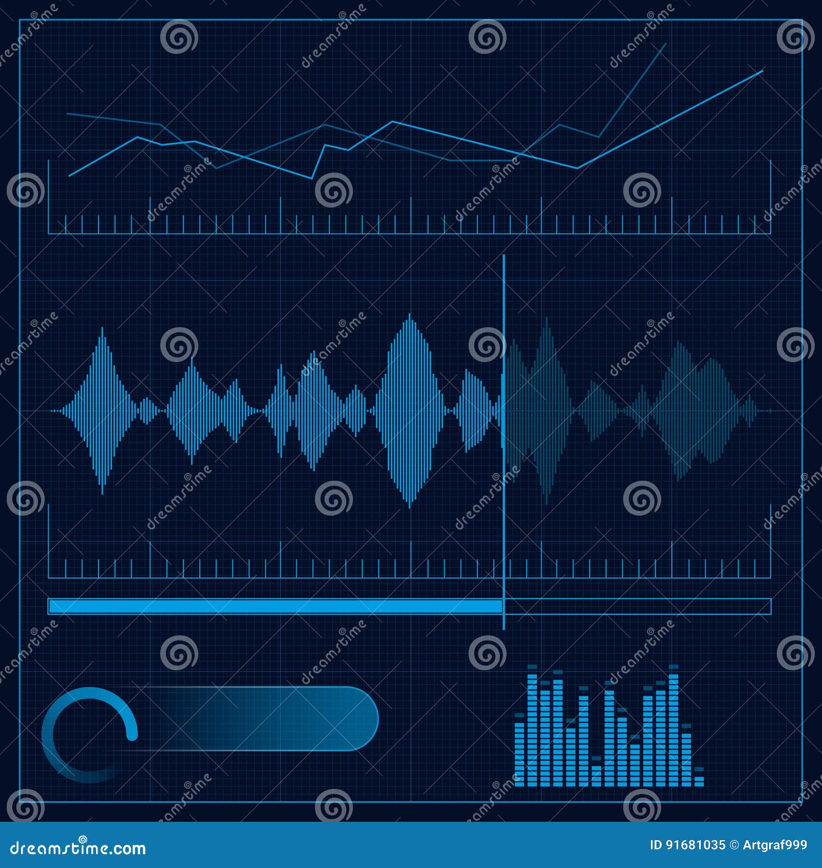 Sound reproduction design stock illustration. Illustration of note