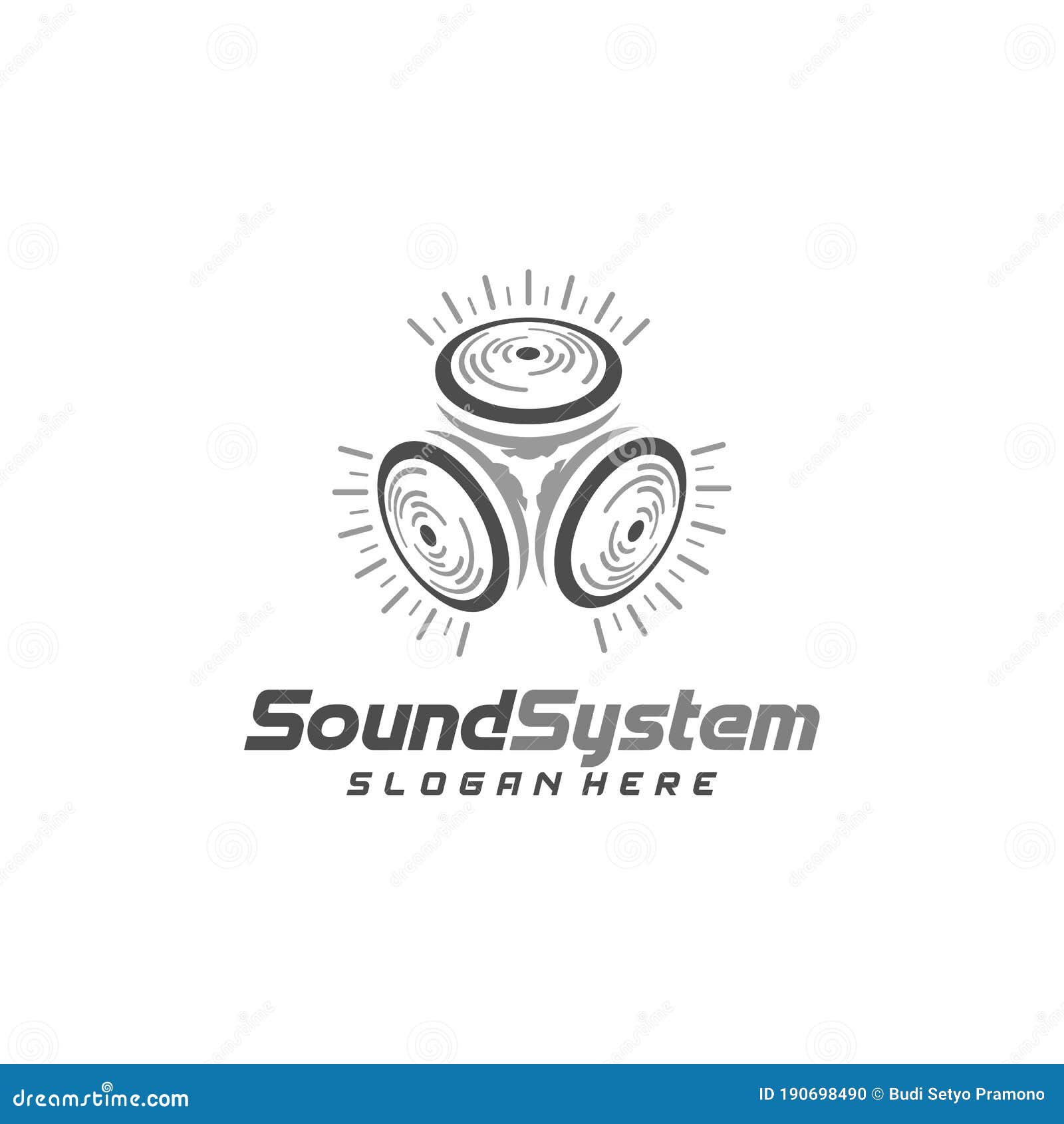 Sound System Logo Design Vector, Sound Logo Template, Concept Design
