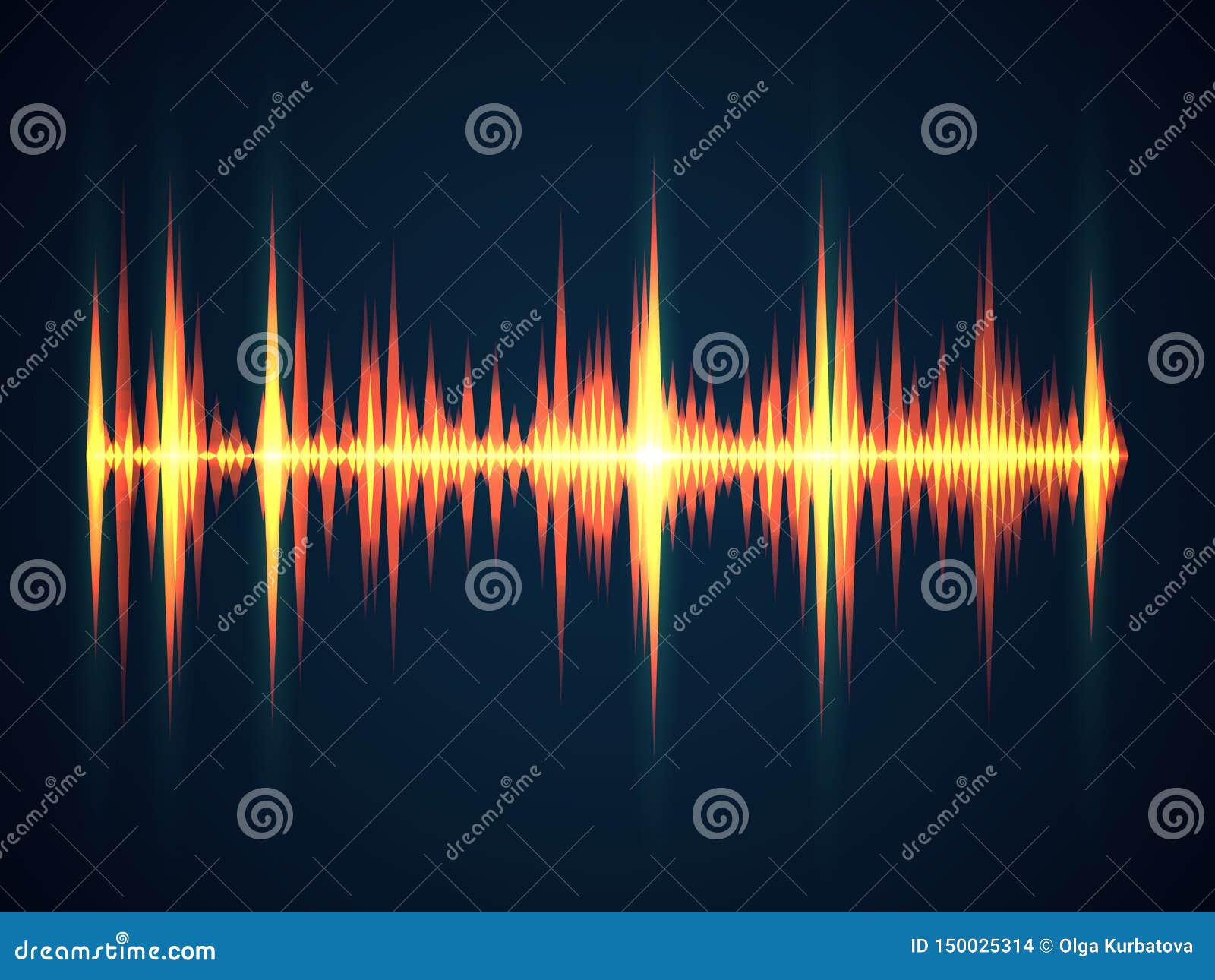 Sound Wave Background. Music Sound Digital Equalizer Wireframe