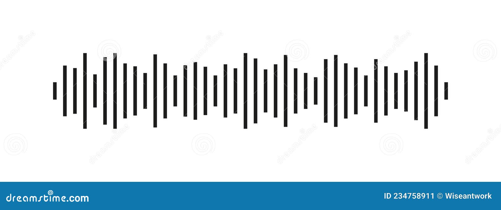 sound wave icon. audio and radio. soundwave for voice, music and podcast. frequency of signal of song. waveform of sound wave.