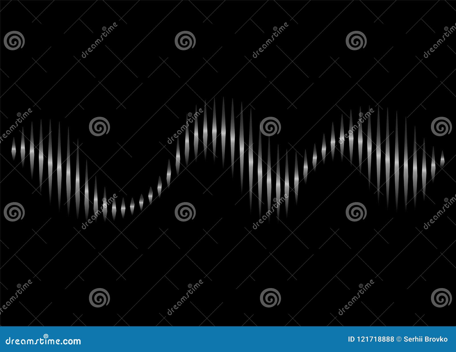 sound wave rhythm. sound wave  on black background.  .