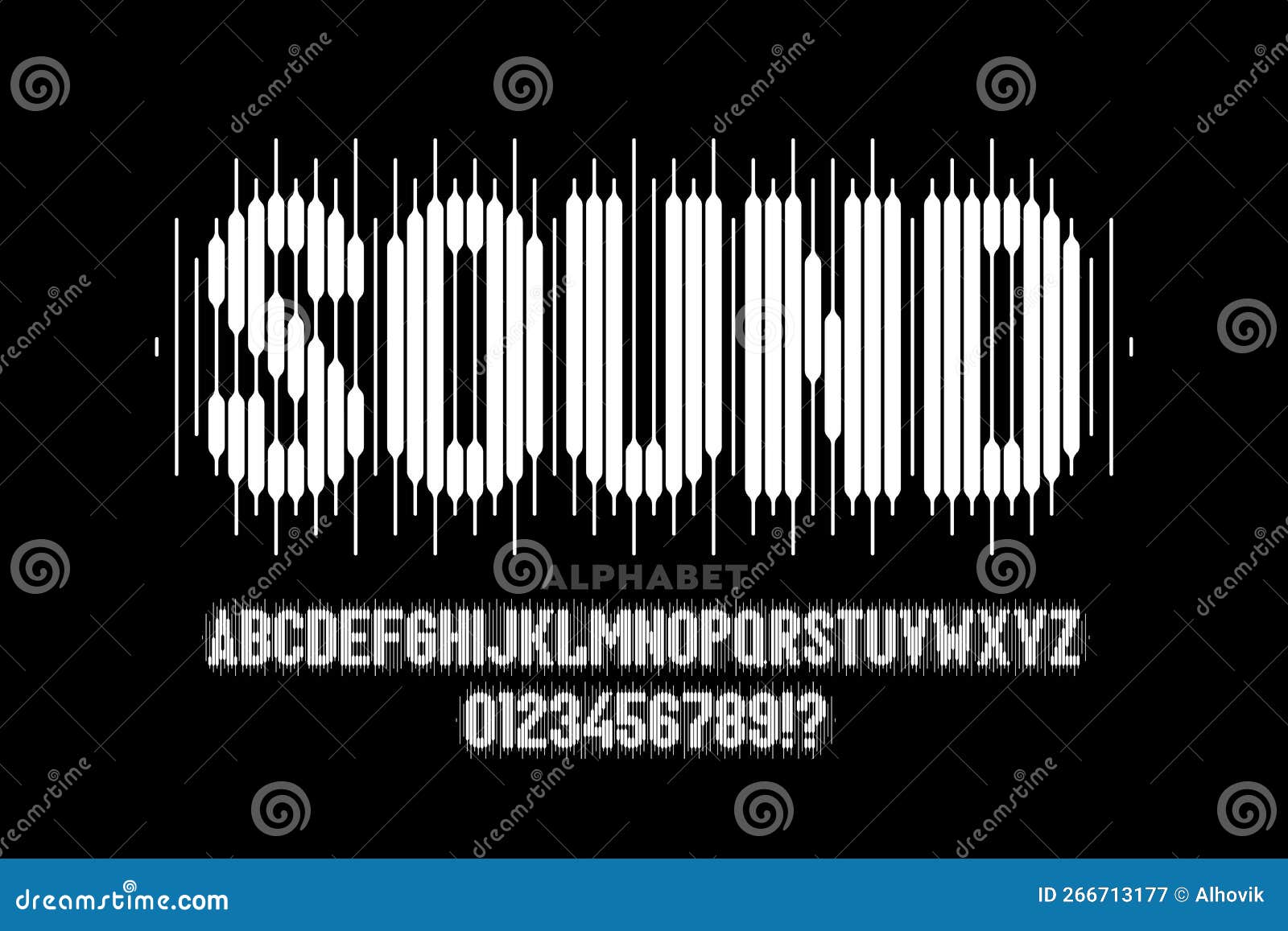 sound wave style font