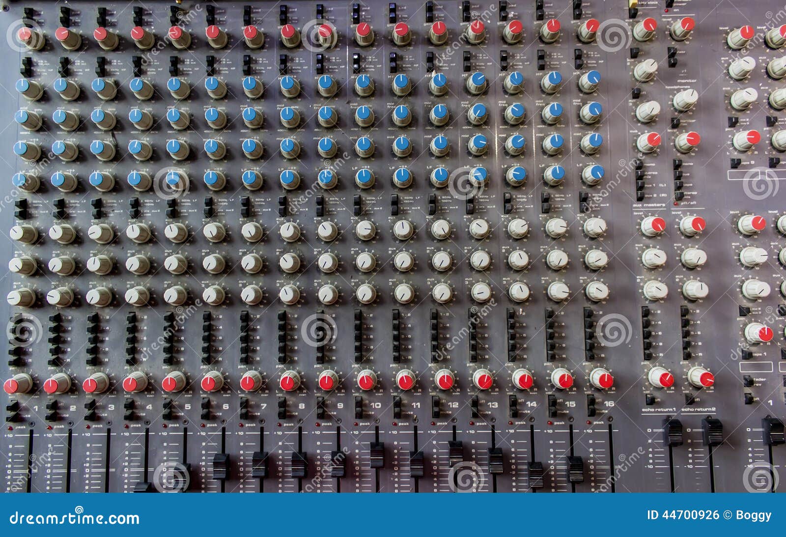 Soundboard mixer stock photo. Image of knobs, multiple 44700926