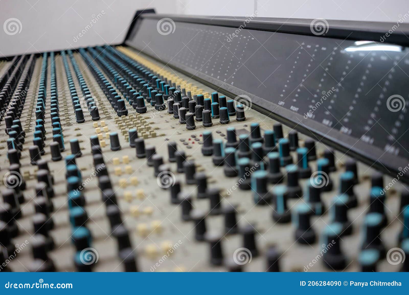 Soundboard Mixer Electronic Device Stock Photo Image of vintage