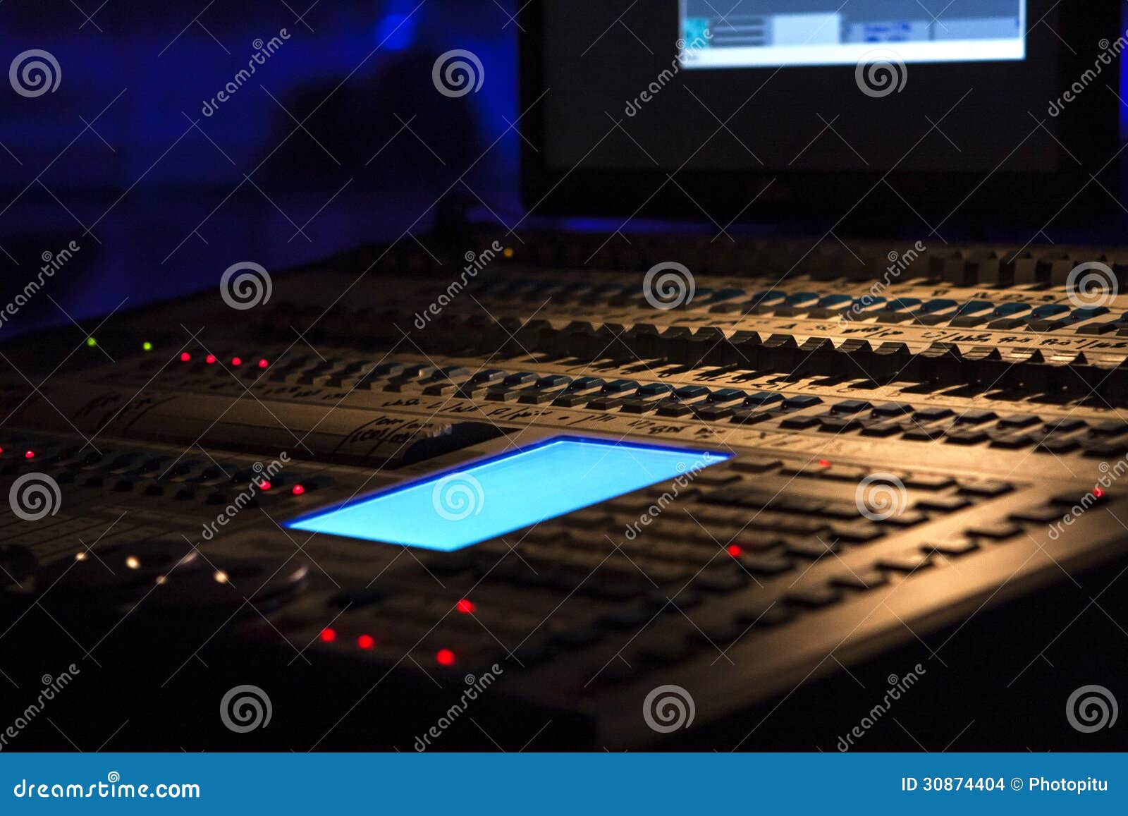 Soundboard stock photo. Image of blackboard, channel 30874404